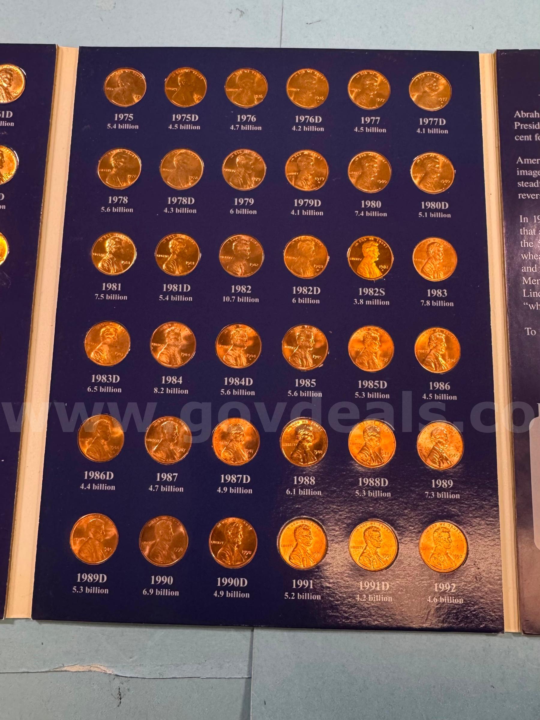 1959-2009 Lincoln Cents Whitman Album   Government Surplus Auction - Photo #4