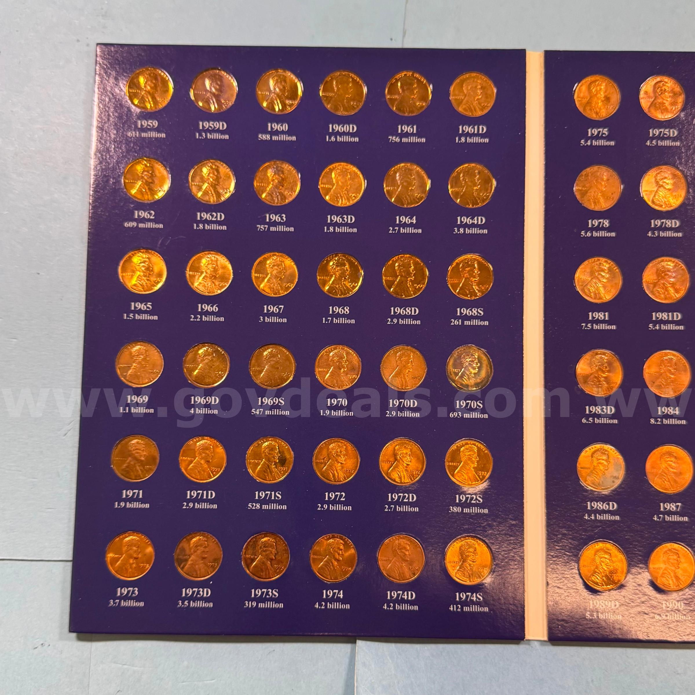 1959-2009 Warman’s Lincoln Cents   Government Surplus Auction - Photo #3