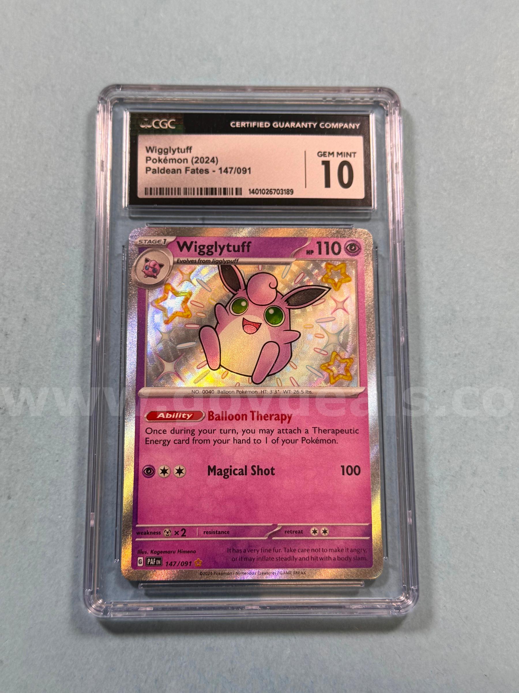 2024 Wigglytuff Pokemon Paldean Fates   Government Surplus Auction - Primary Photo