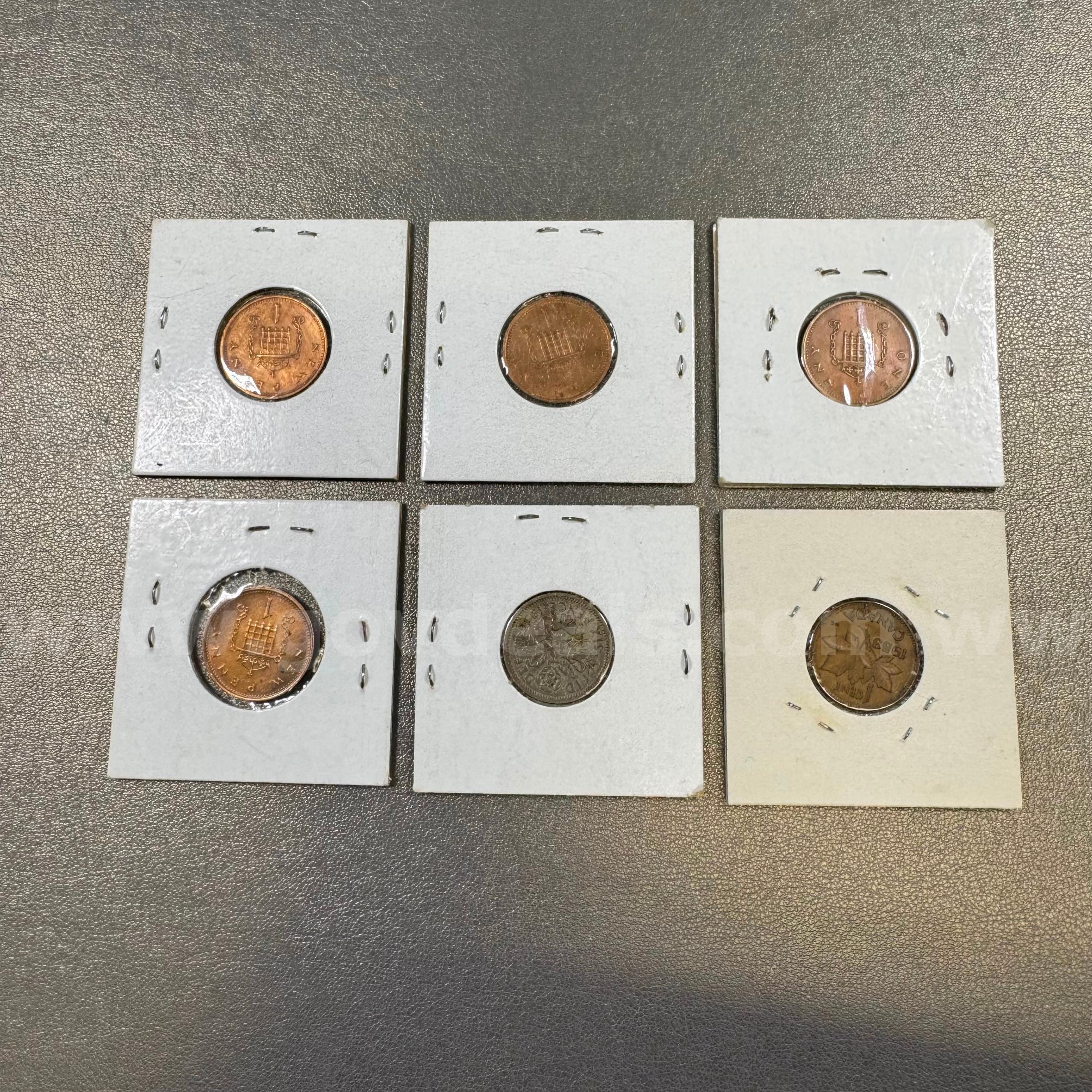Bag of Foreign Coins - Great Britain   Government Surplus Auction - Photo #2