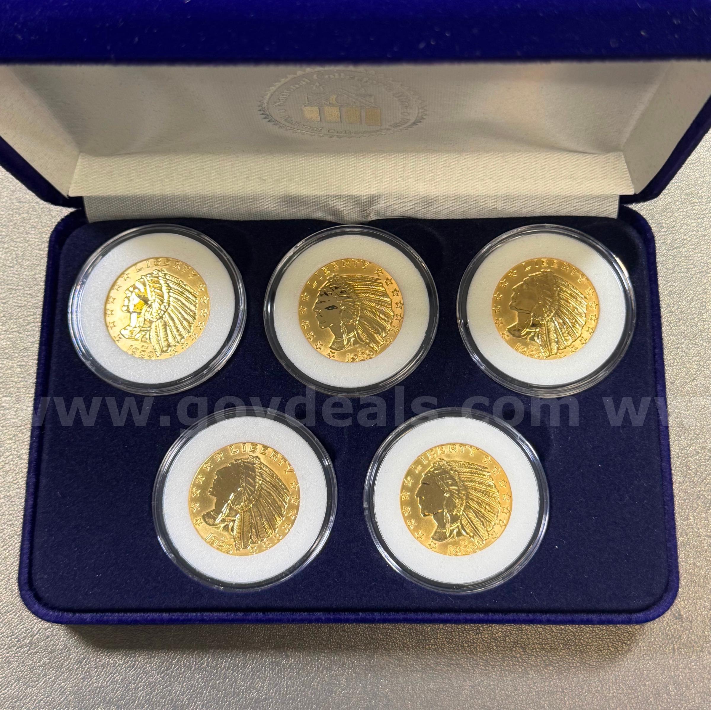 Replica Gold Piece Set (Non-Gold)   Government Surplus Auction - Photo #2