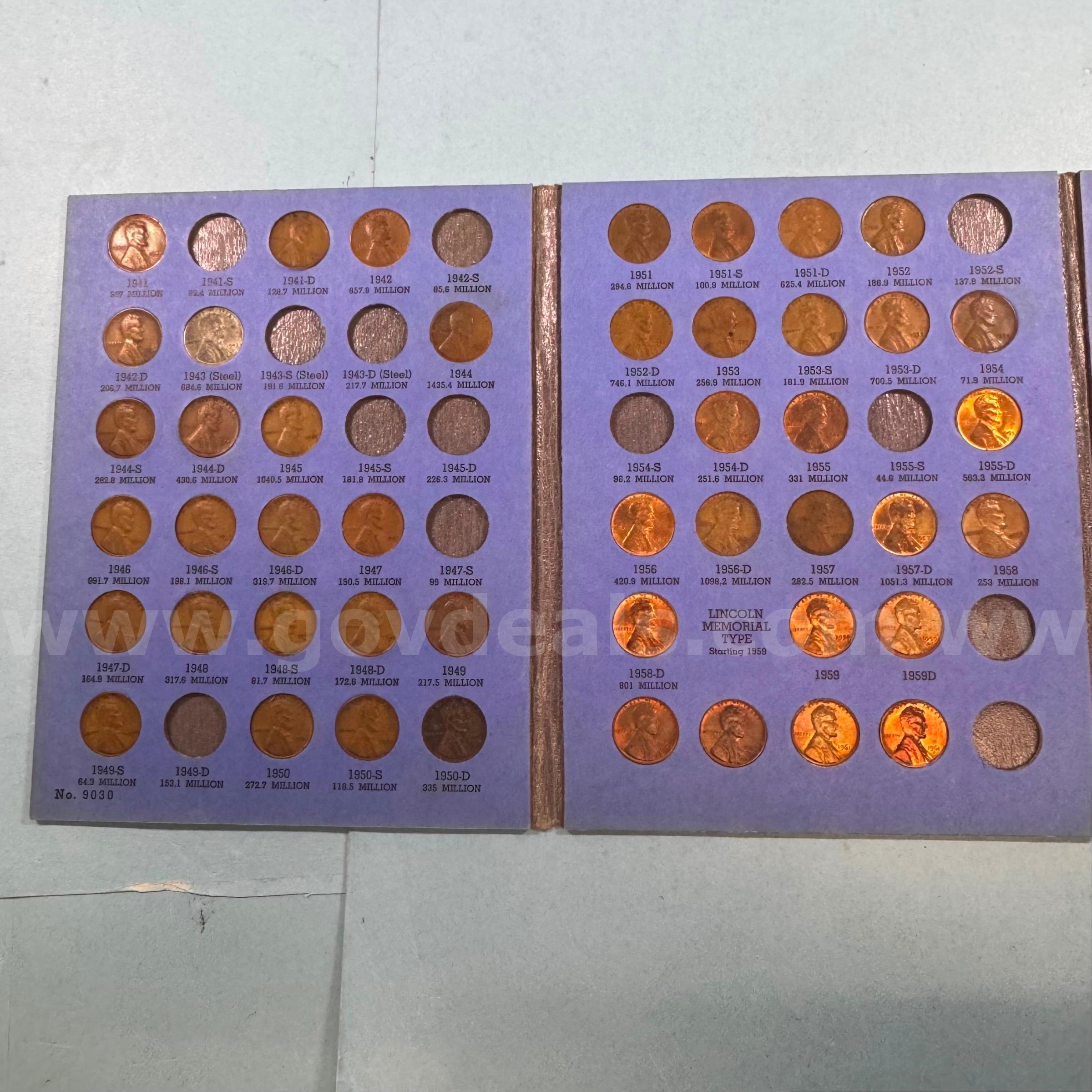 Lincoln Head Cent Collection Starting 1941 Number Two   Government Surplus Auction - Photo #2