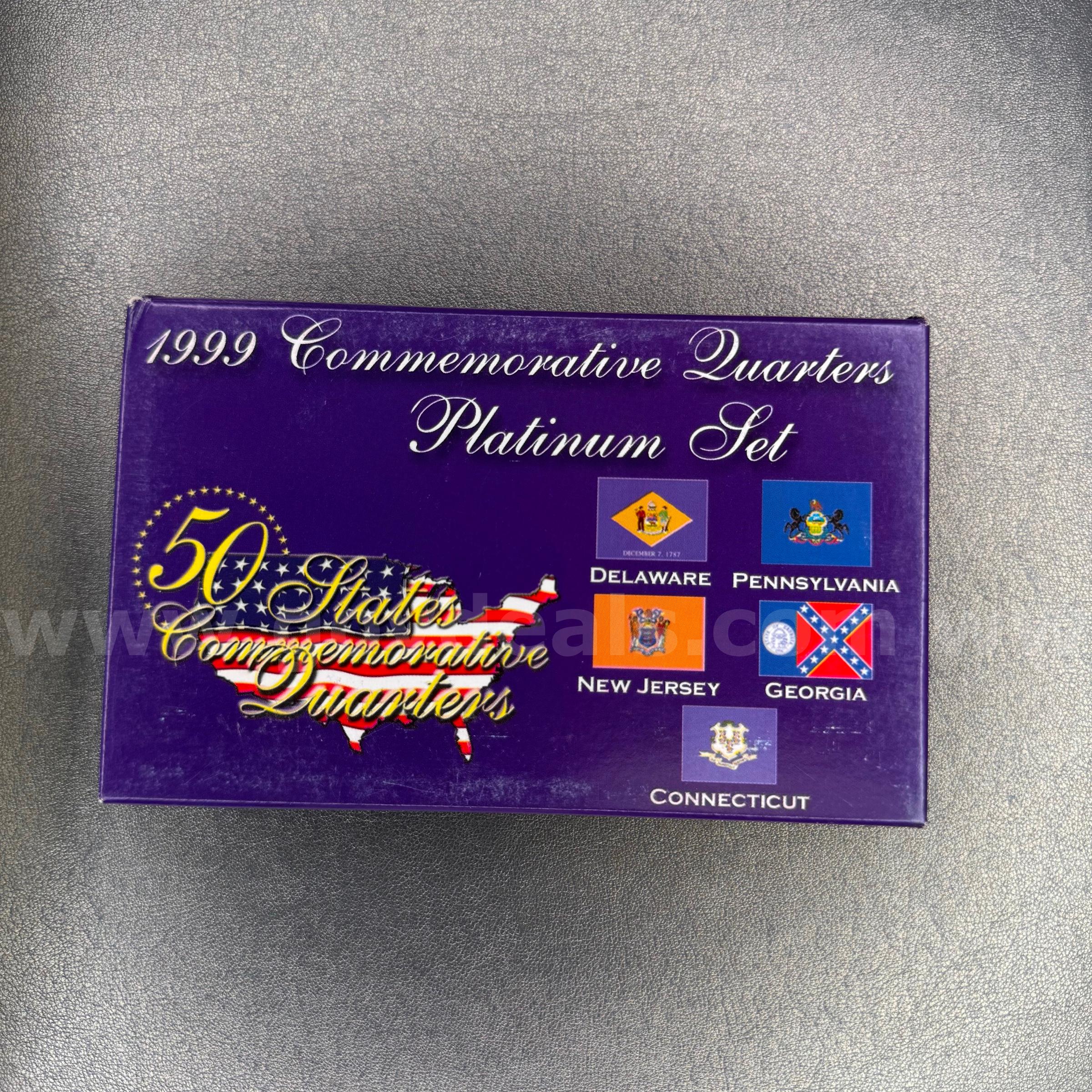 1999 Commemorative Quarters - Platinum Set   Government Surplus Auction - Primary Photo