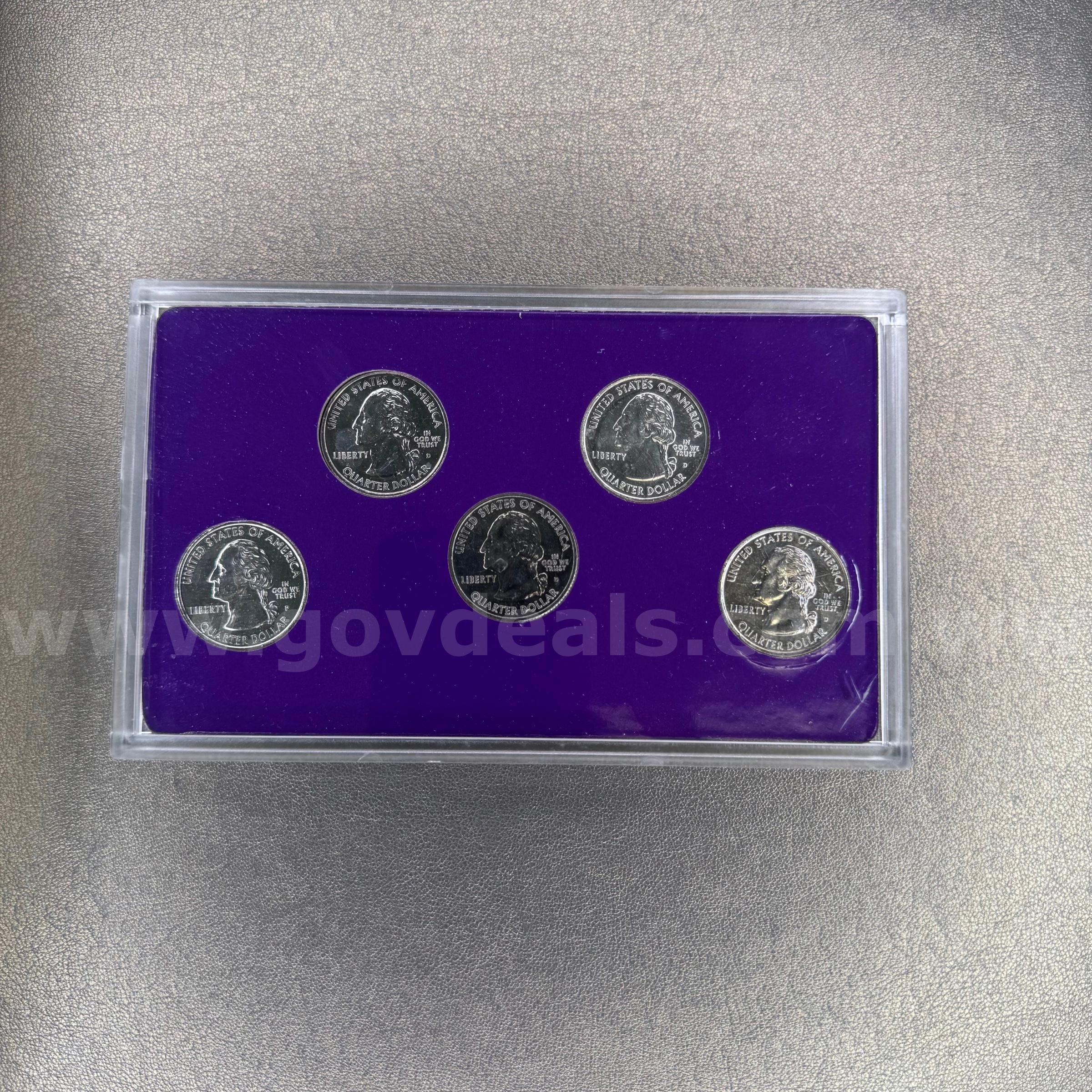 1999 Commemorative Quarters - Platinum Set   Government Surplus Auction - Photo #3