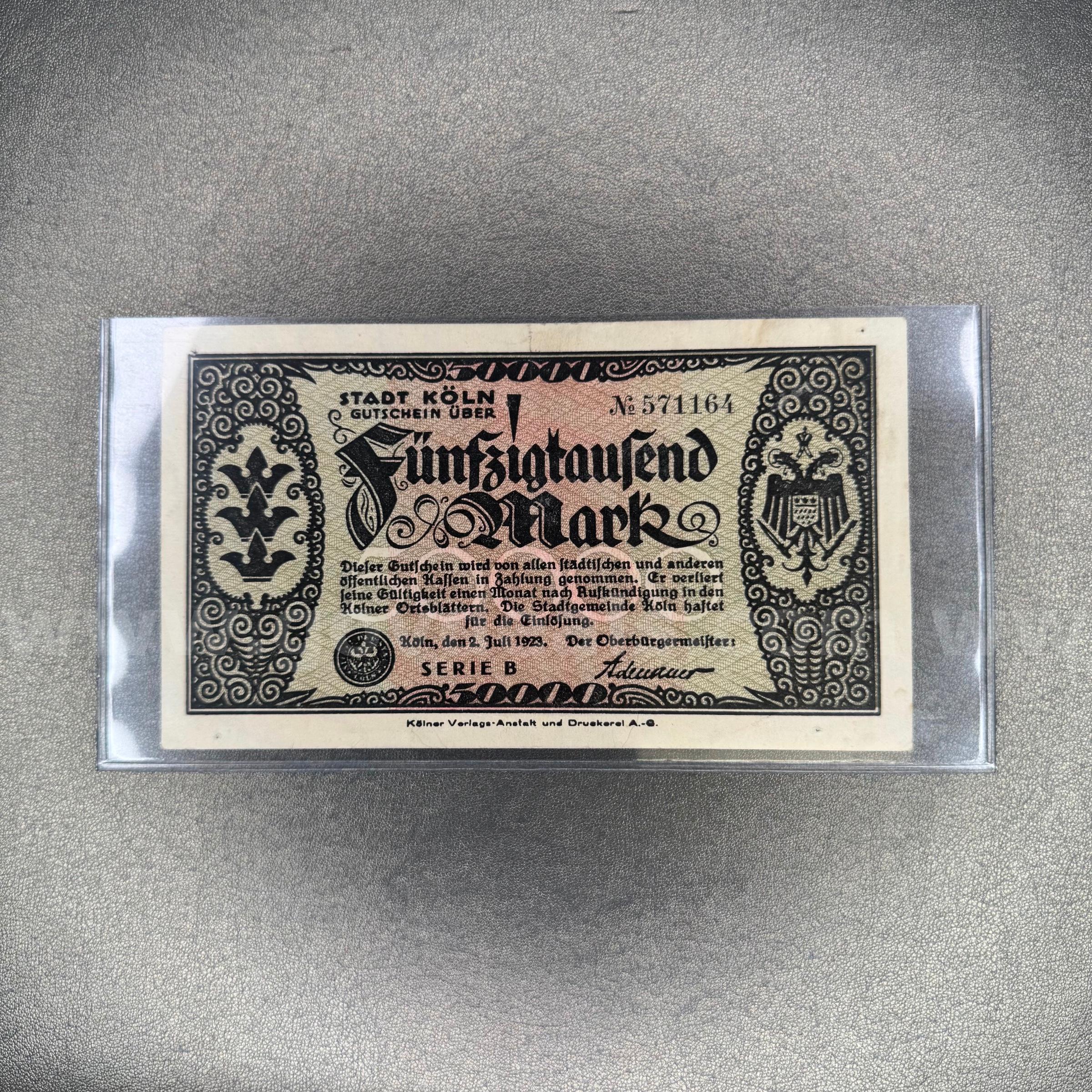 Vintage German Deutsche Mark Notes   Government Surplus Auction - Primary Photo