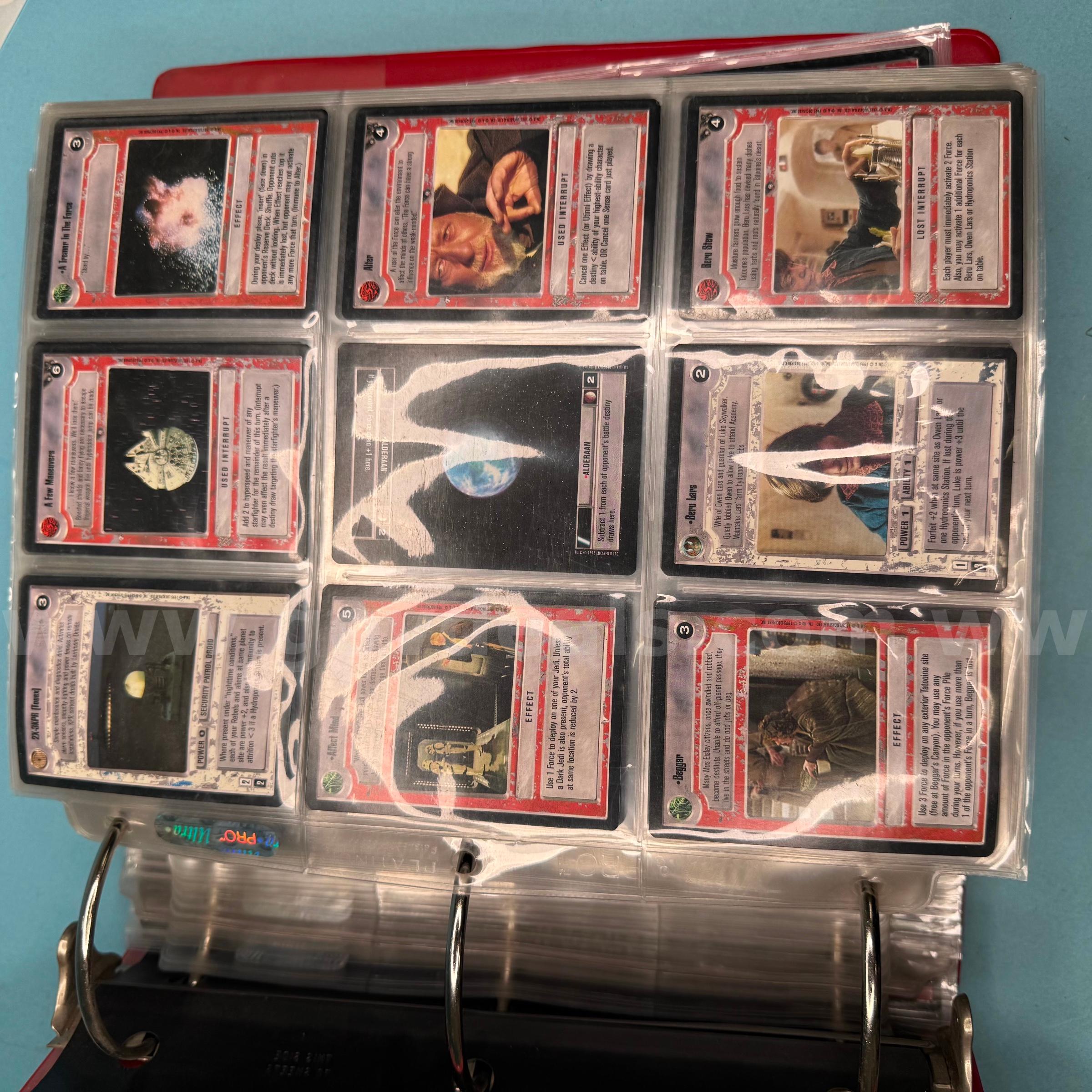 Binder of Star Wars Cards   Government Surplus Auction - Primary Photo