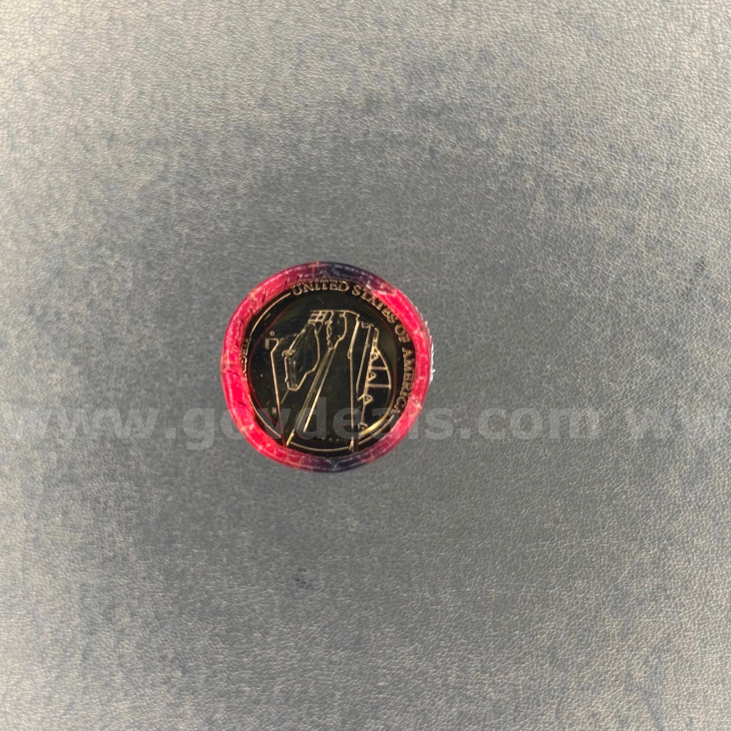 2021 American Innovation 25 Virginia Dollar Coins Roll   Government Surplus Auction - Photo #2