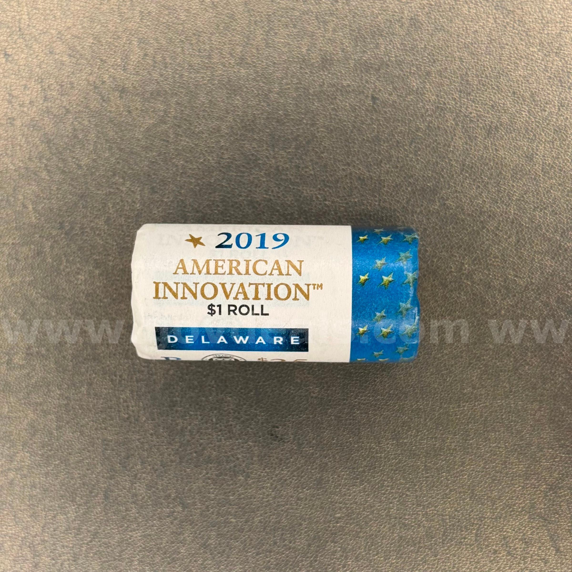 2019 American Innovation 25 Delaware Dollar Coins Roll   Government Surplus Auction - Primary Photo