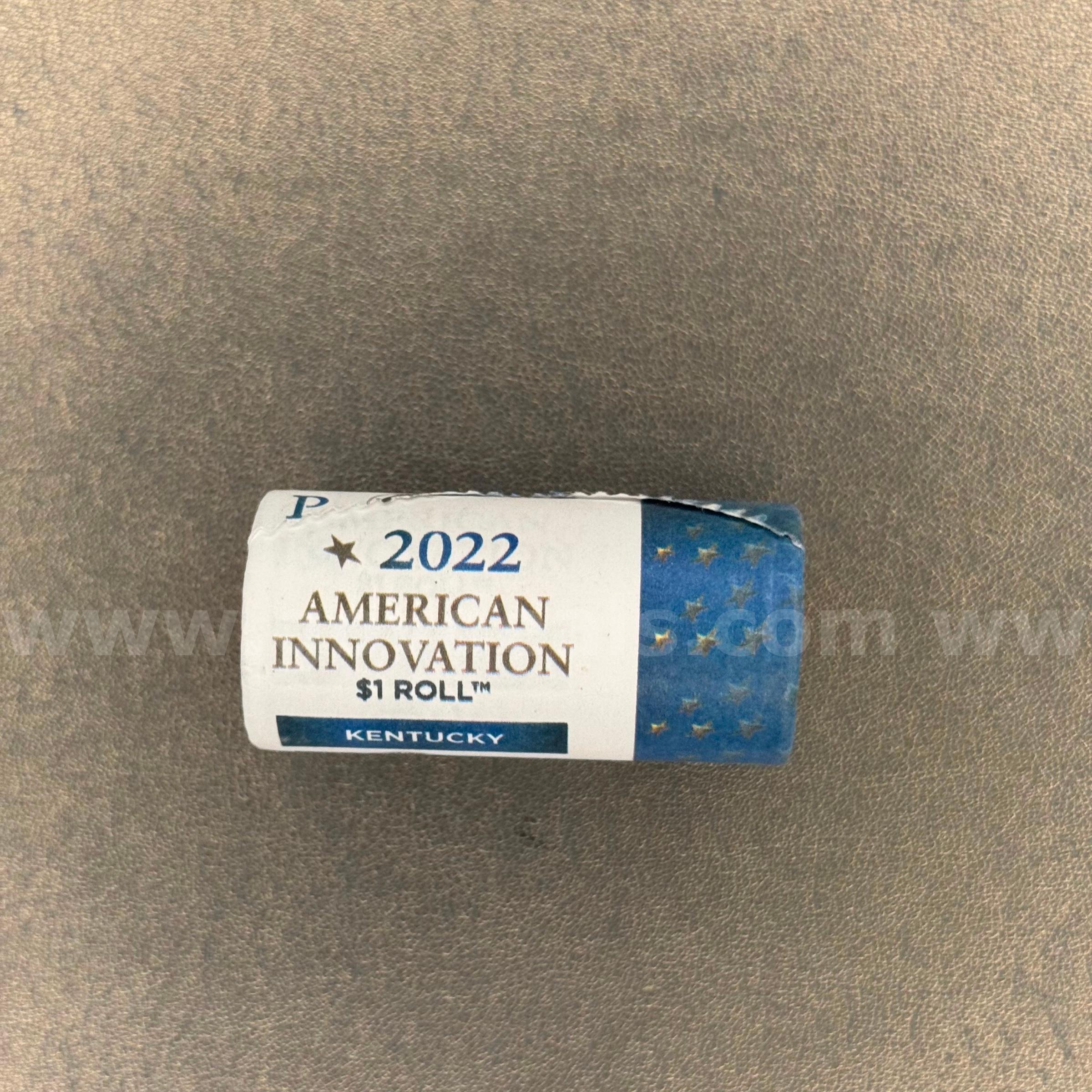 2022 American Innovation 25 Kentucky Dollar Coins Roll   Government Surplus Auction - Primary Photo