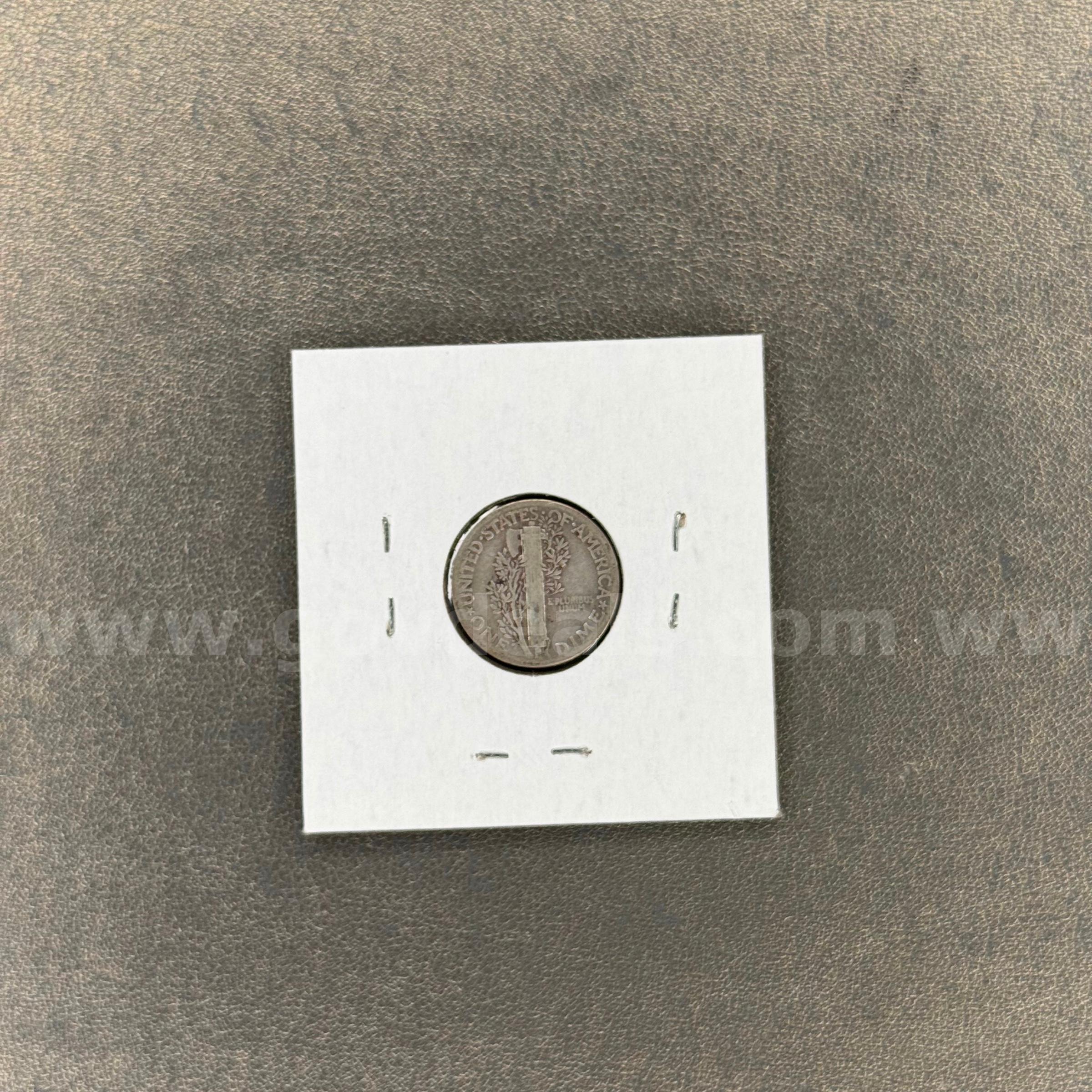 1944 Silver Mercury Dime in Holder Mercury  Government Surplus Auction - Photo #2