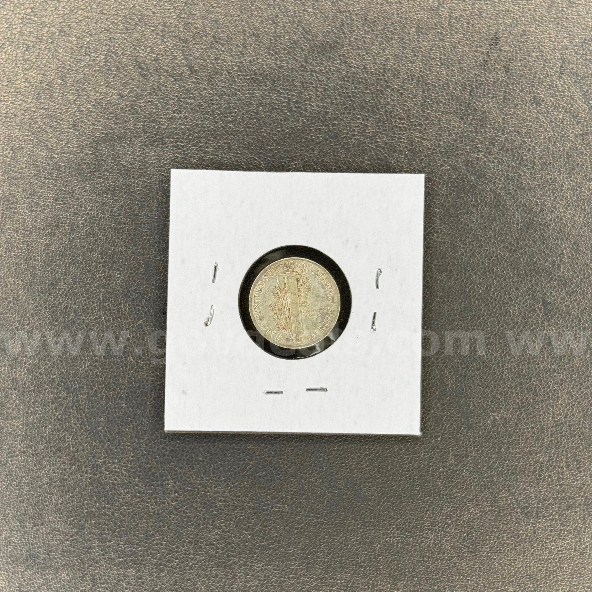 1945 Silver Mercury Dime in Holder Mercury  Government Surplus Auction - Photo #2