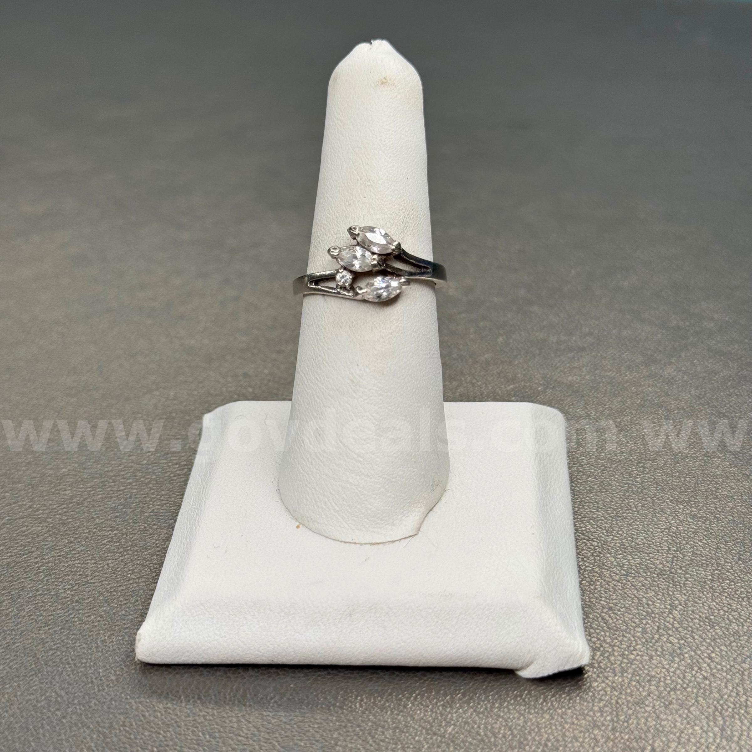 925 Silver Ring with White Stones  925 Government Surplus Auction - Primary Photo