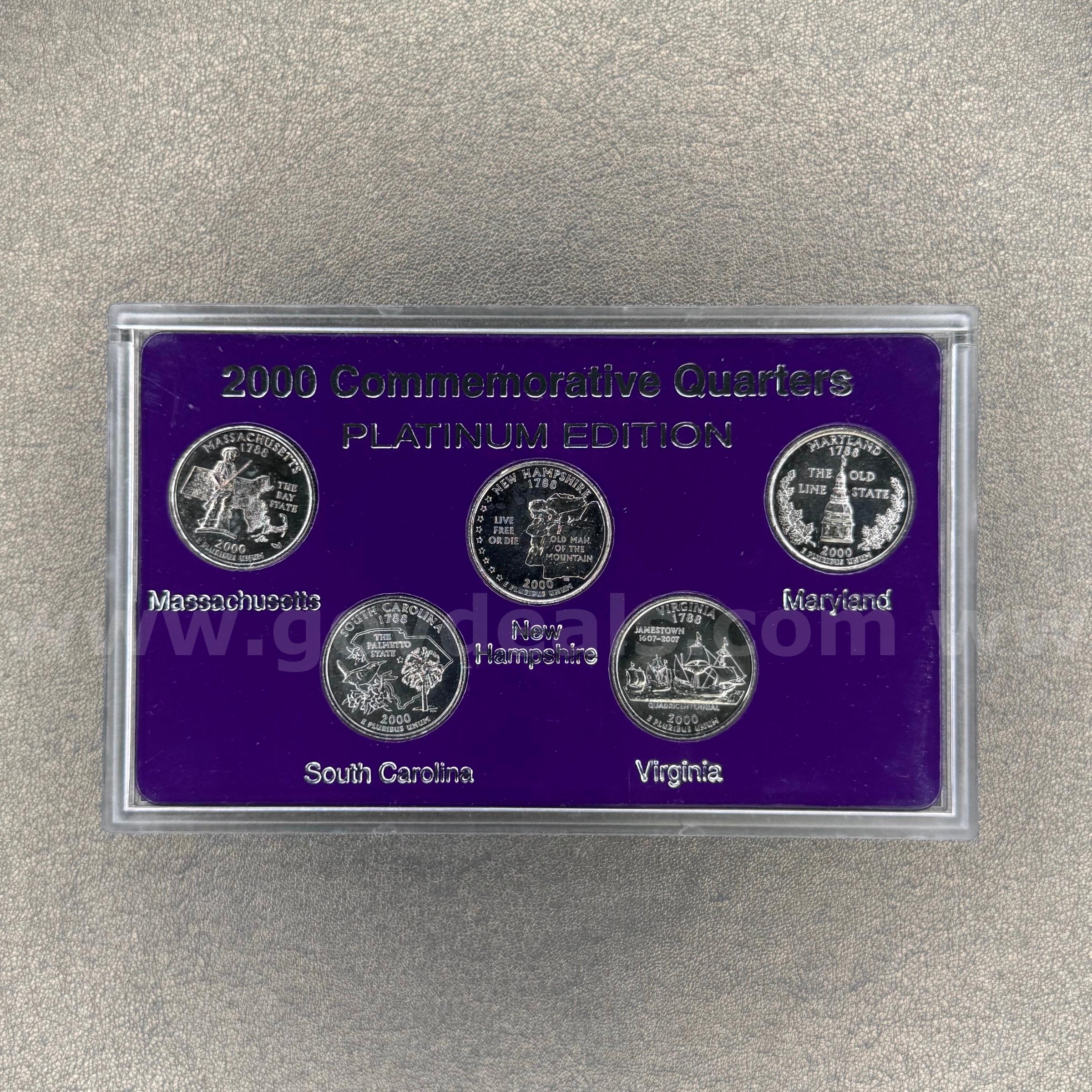 2000 Commemorative Quarters Platinum Set   Government Surplus Auction - Photo #2