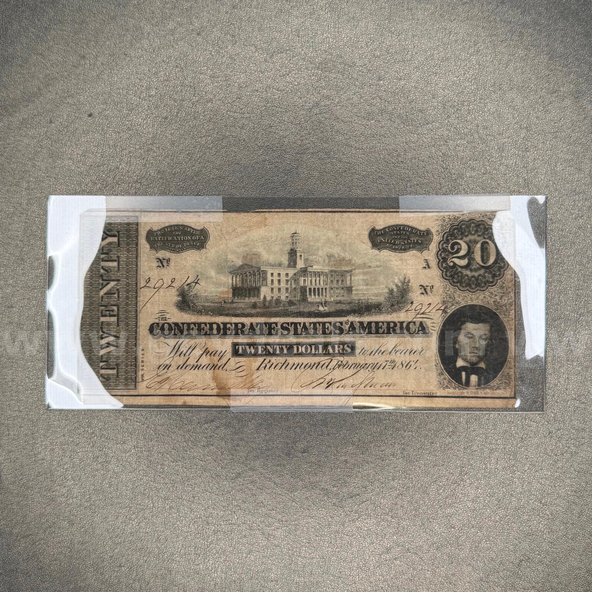 Twenty Dollar Confederate Bill   Government Surplus Auction - Primary Photo