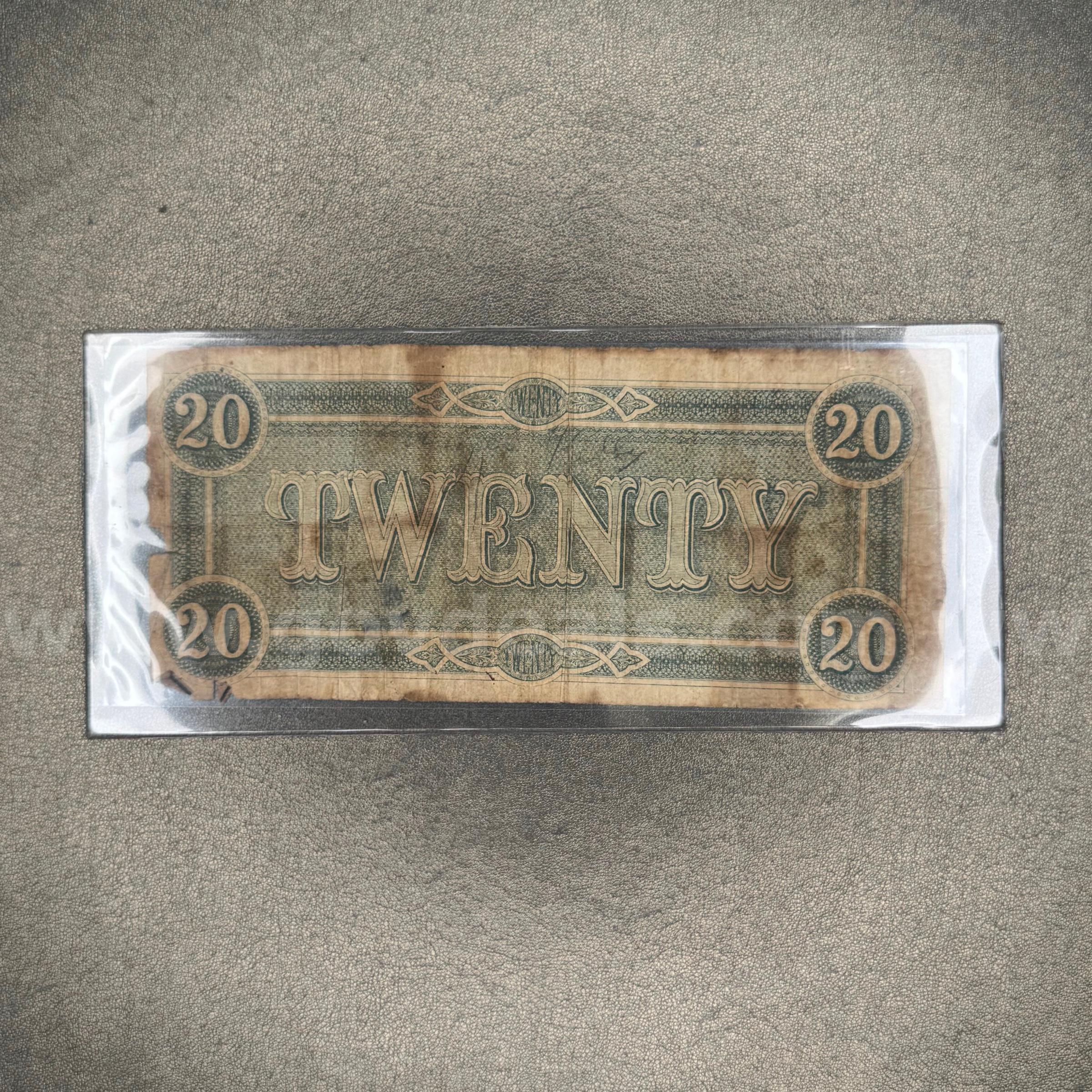 Twenty Dollar Confederate Bill   Government Surplus Auction - Photo #2
