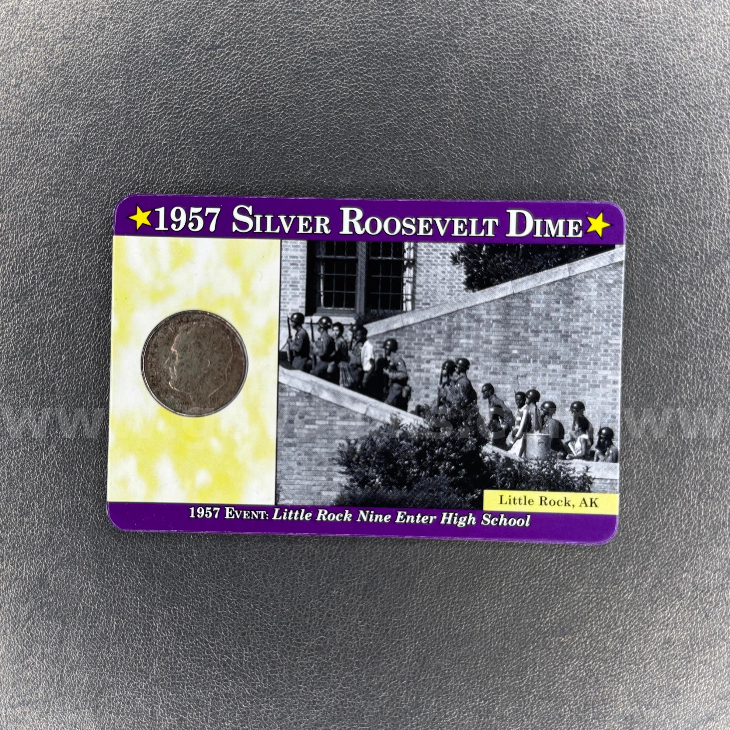 1957 Silver Roosevelt Dime   Government Surplus Auction - Primary Photo