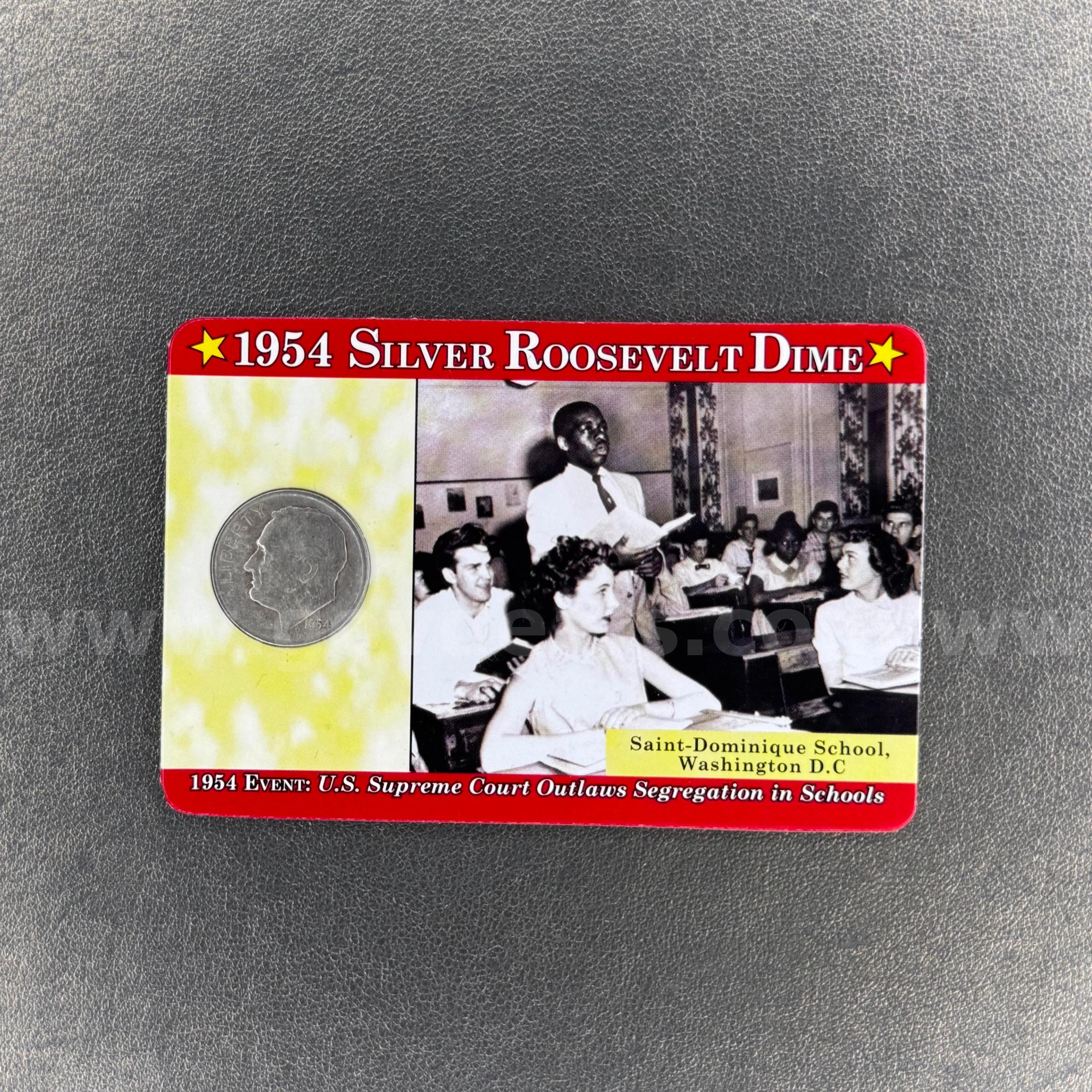 1954 Silver Roosevelt Dime   Government Surplus Auction - Primary Photo