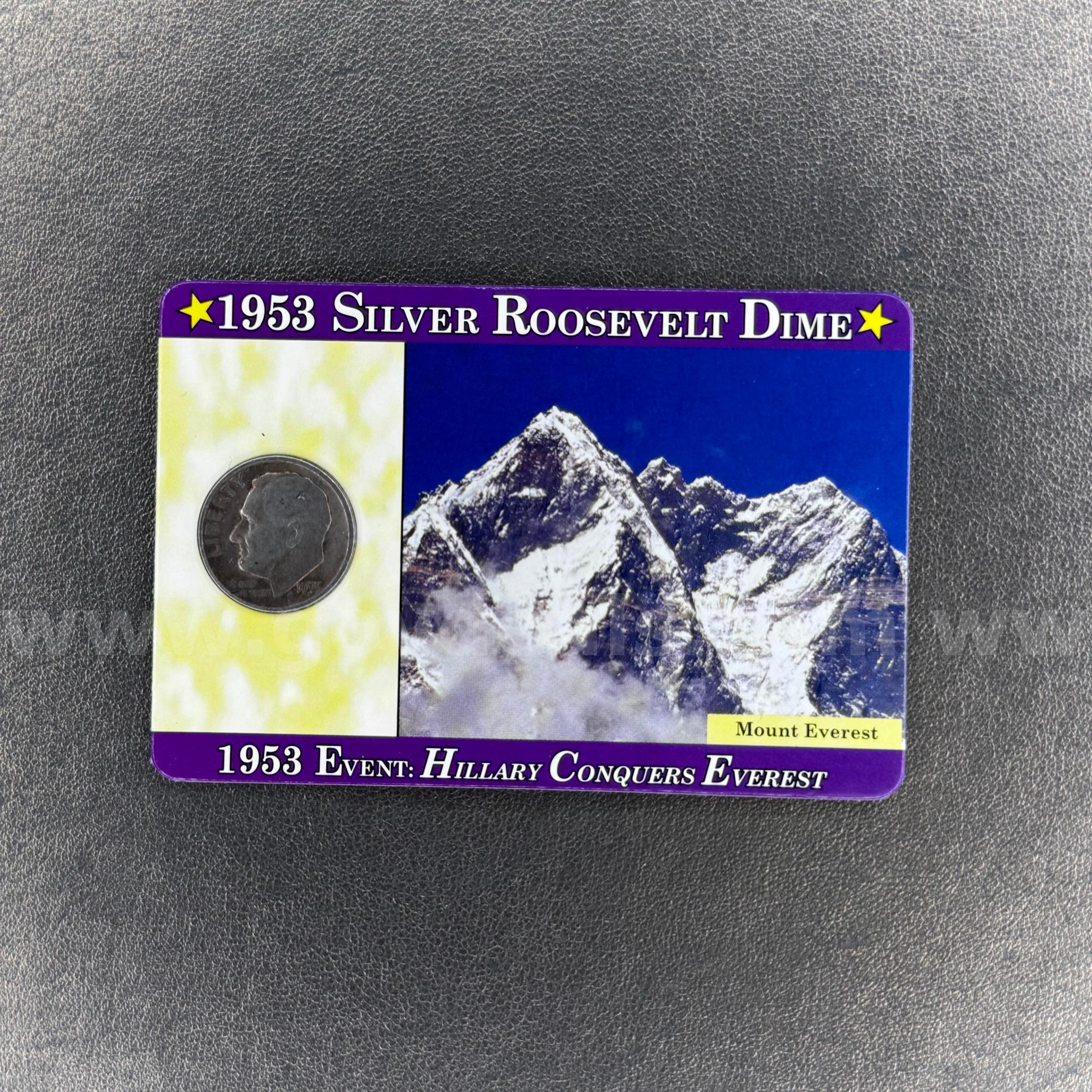 1953 Silver Roosevelt Dime   Government Surplus Auction - Primary Photo