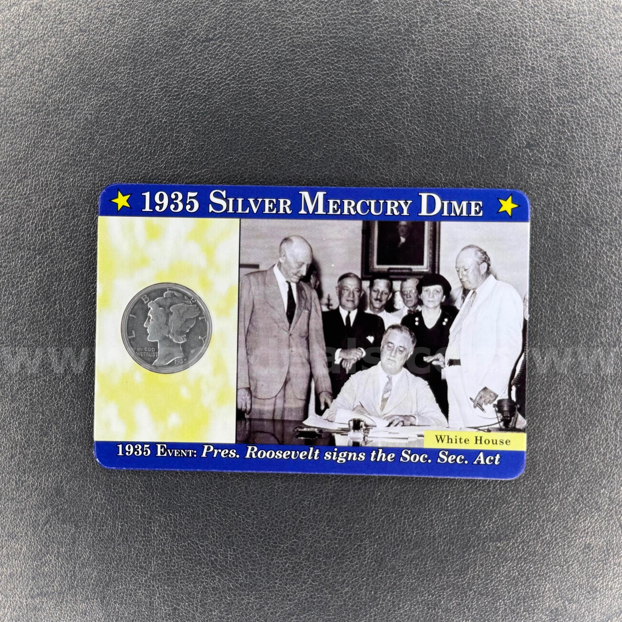 1935 Silver Mercury Dime Mercury  Government Surplus Auction - Primary Photo
