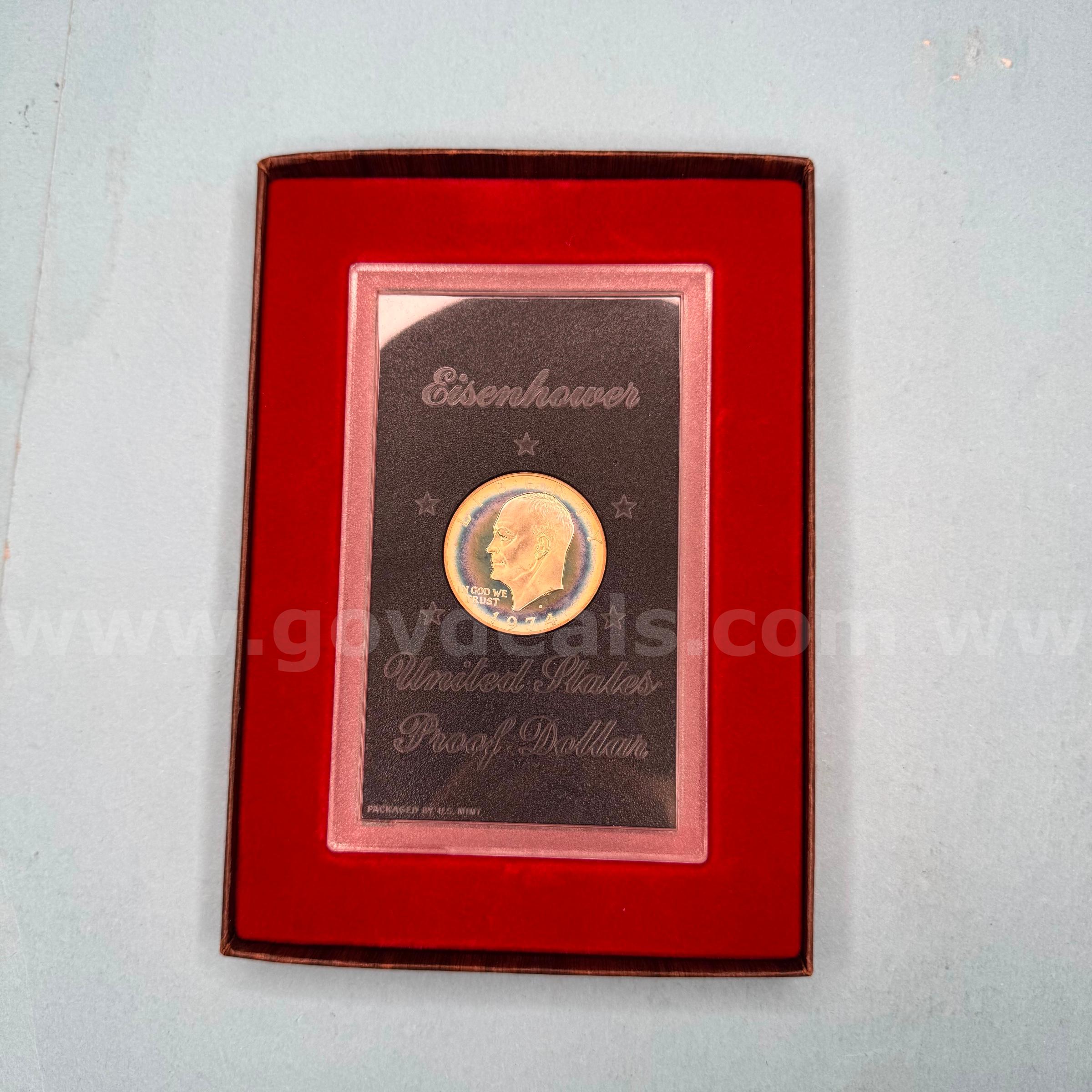 1974 Eisenhower United States Proof Dollar   Government Surplus Auction - Primary Photo