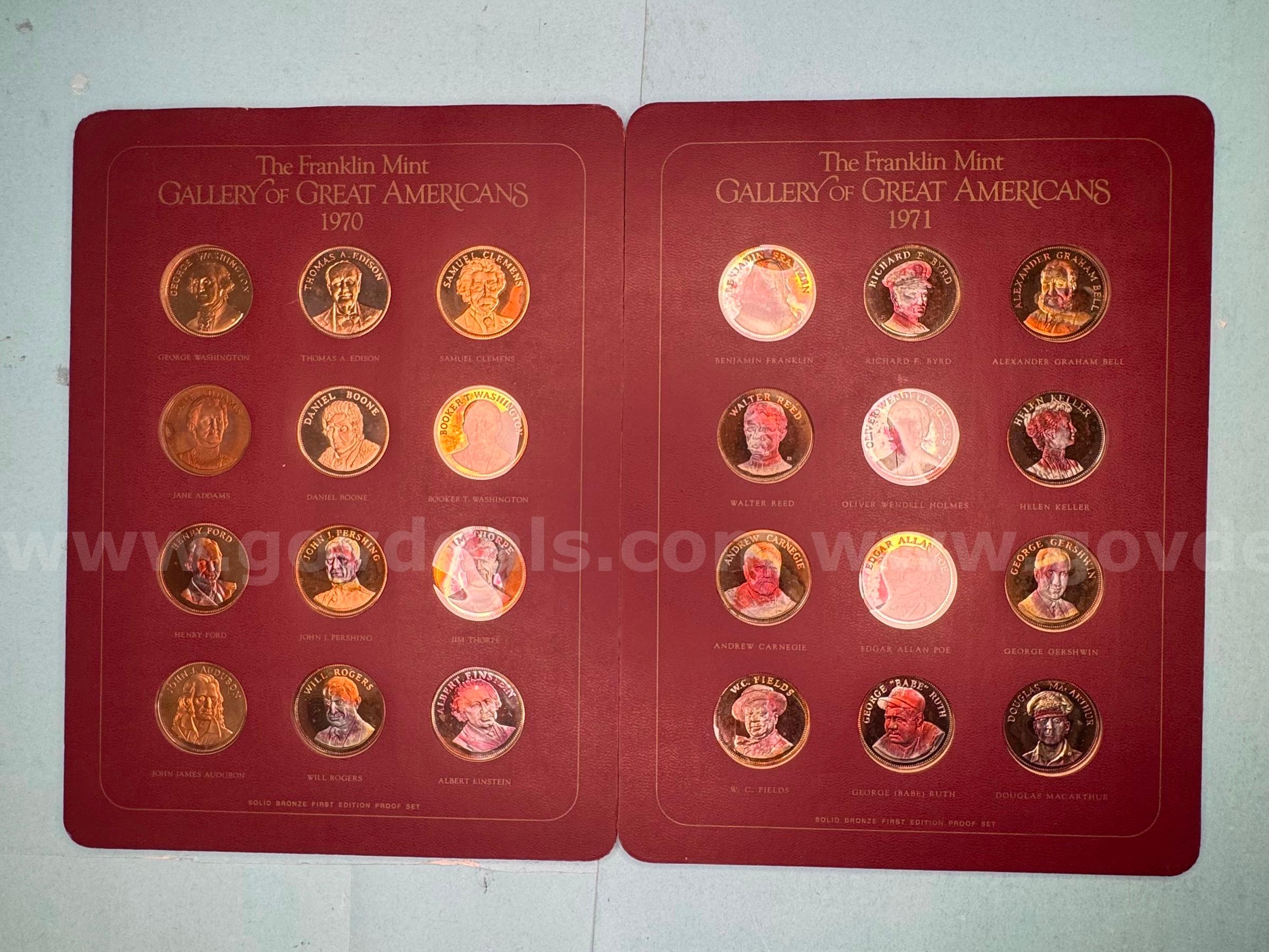 The Franklin Mint Gallery of Great Americans   Government Surplus Auction - Primary Photo
