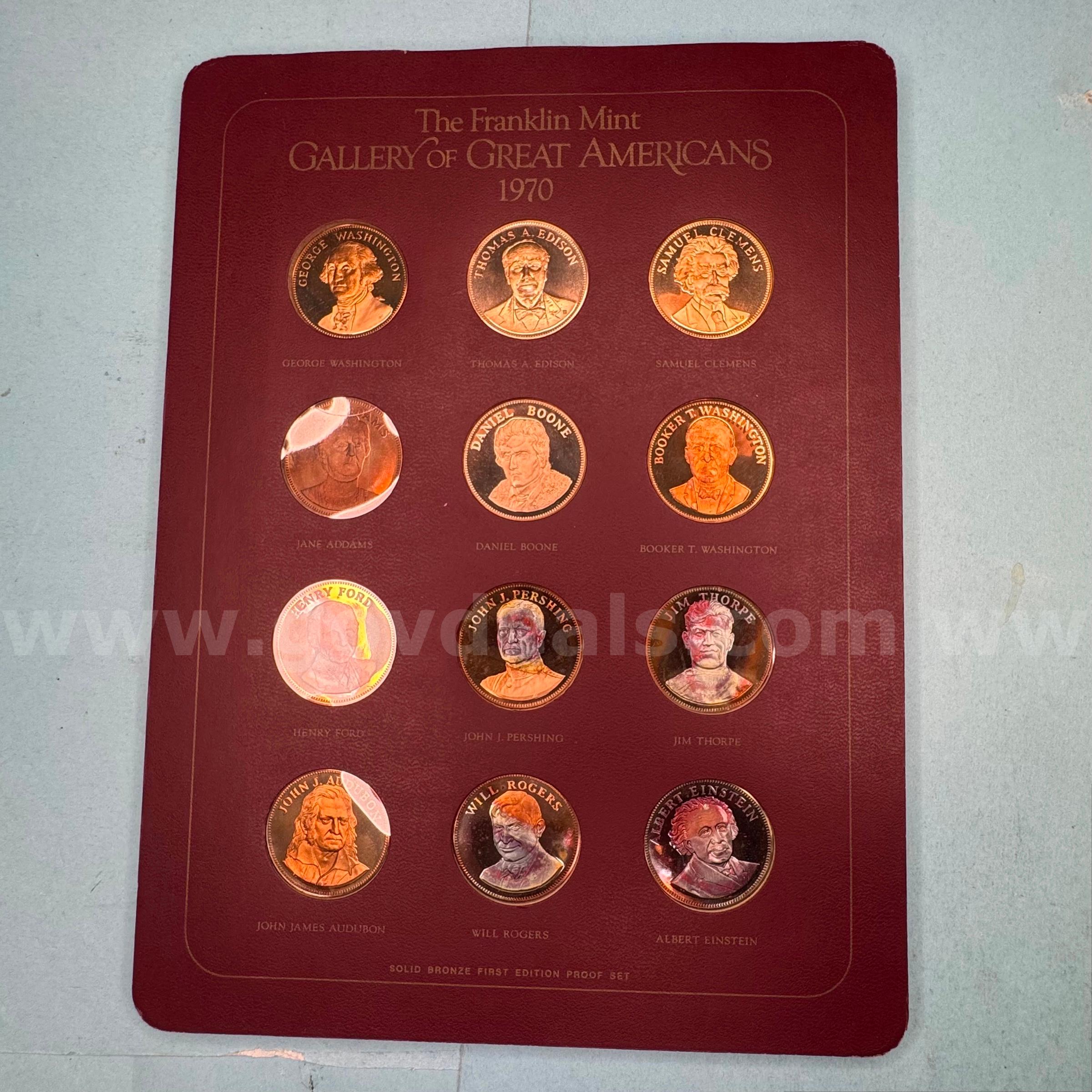 The Franklin Mint Gallery of Great Americans   Government Surplus Auction - Photo #2