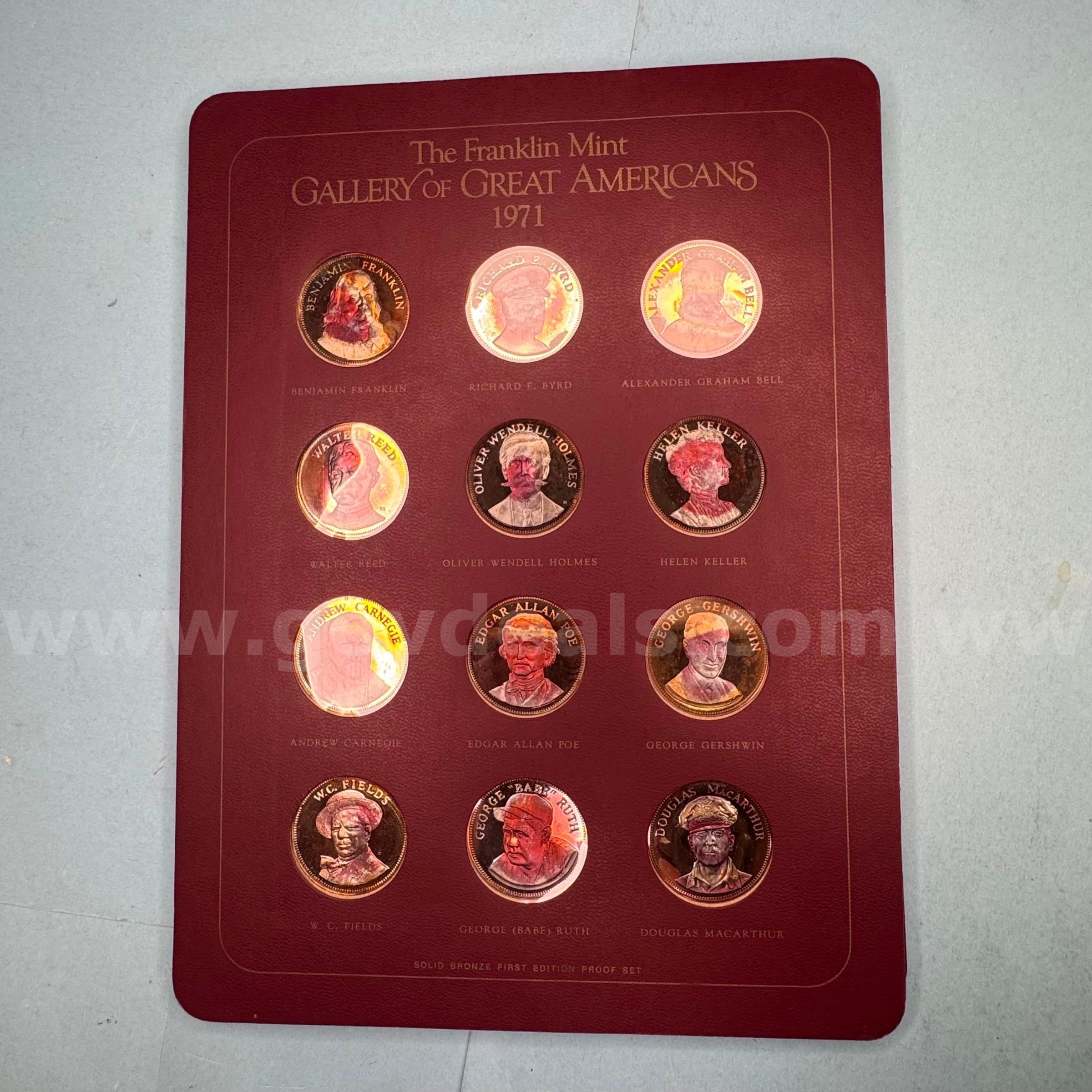 The Franklin Mint Gallery of Great Americans   Government Surplus Auction - Photo #4