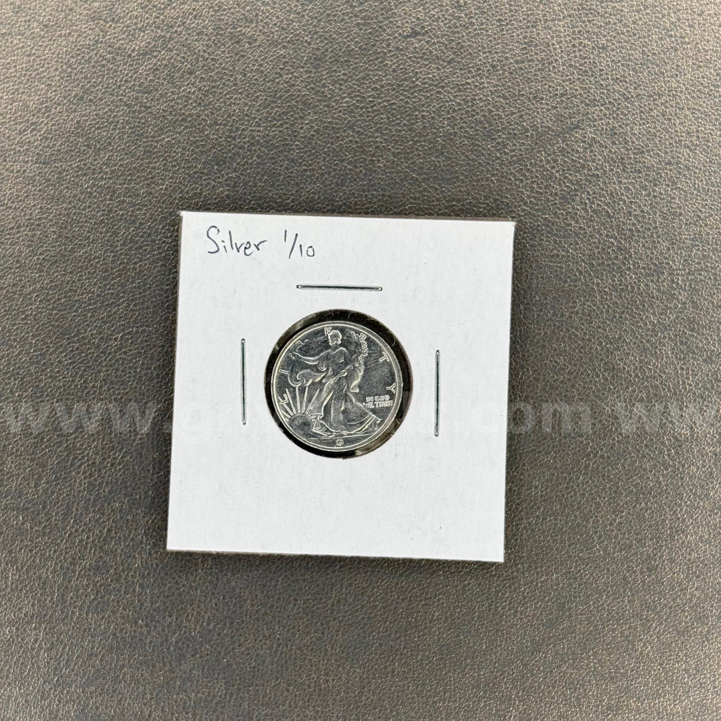 Silver Coin 1/10   Government Surplus Auction - Primary Photo