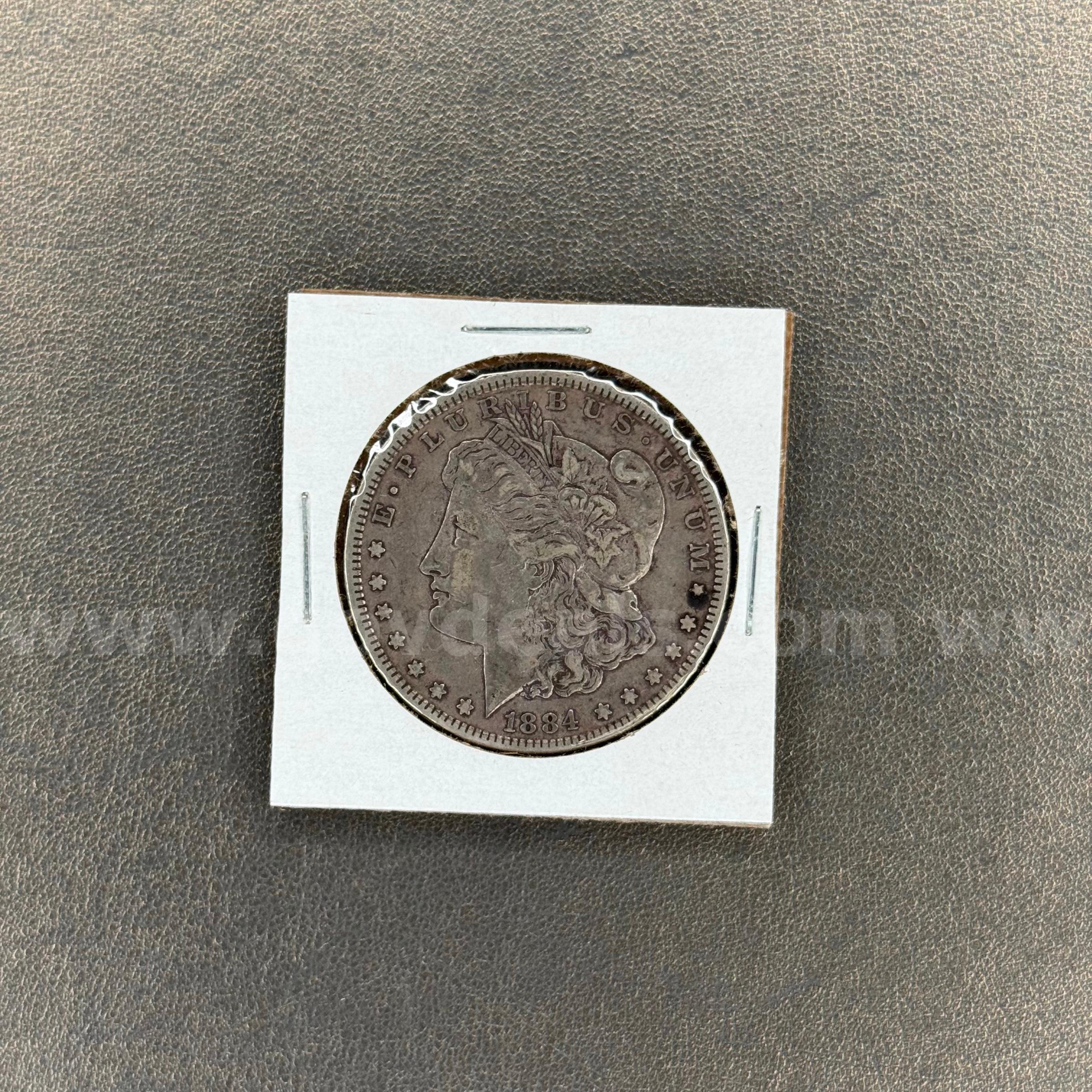1884 Morgan Silver Dollar  1884 Government Surplus Auction - Primary Photo