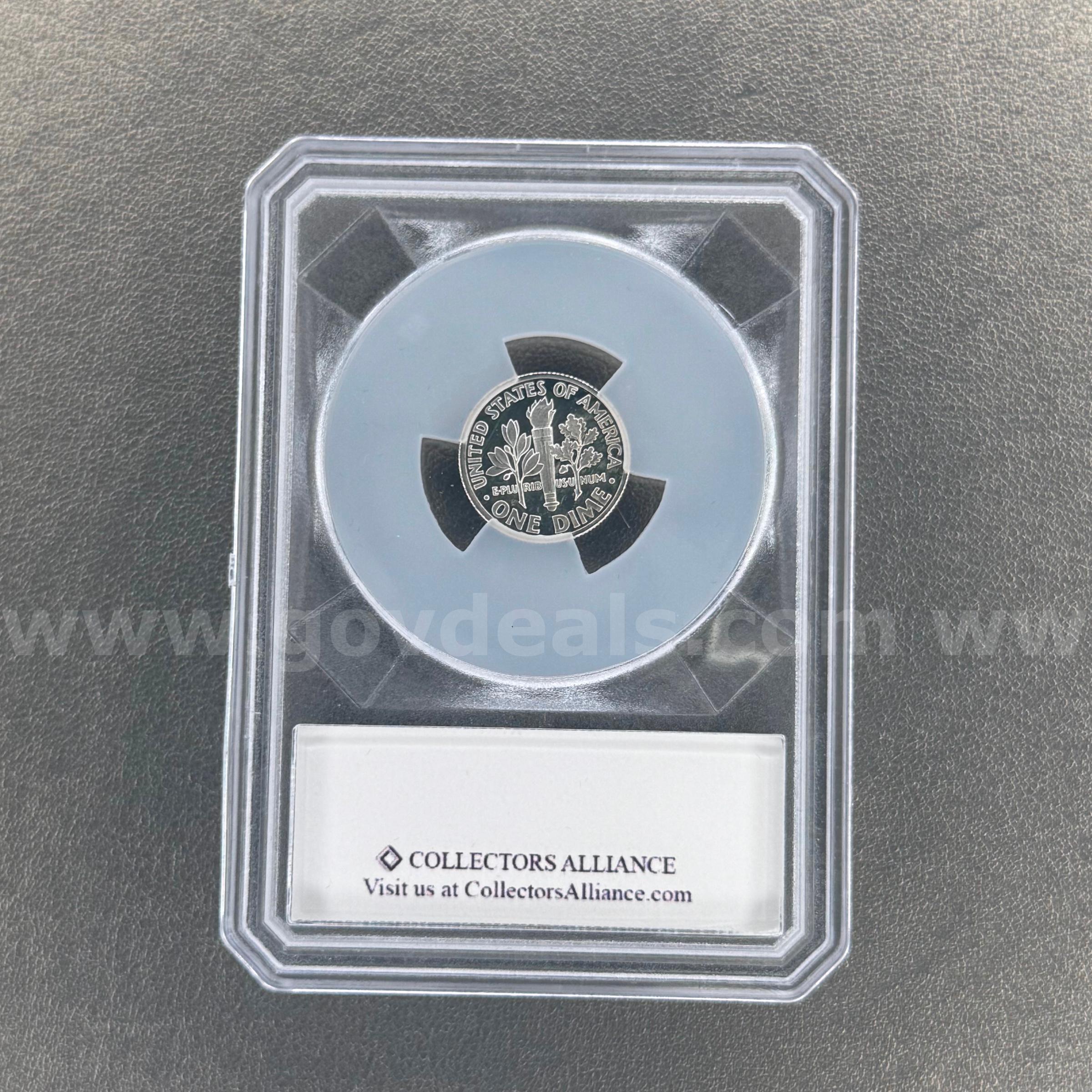 1993 Roosevelt Dime San Francisco Silver Proof   Government Surplus Auction - Photo #2