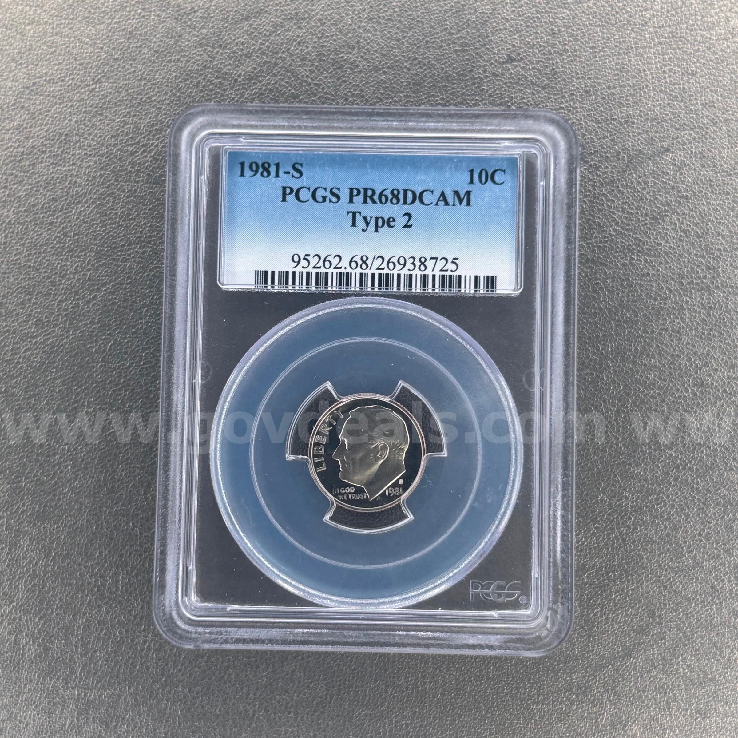 1981-S PR68 Dime   Government Surplus Auction - Primary Photo