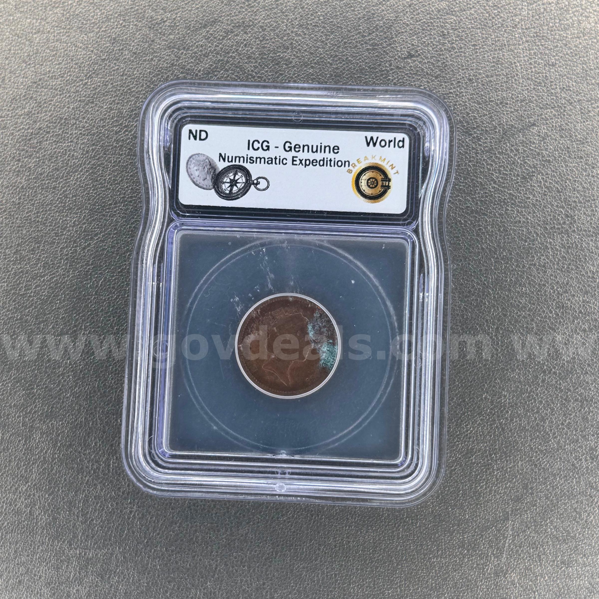 ICG - Genuine Numismatic Expedition Coin  Expedition Government Surplus Auction - Primary Photo