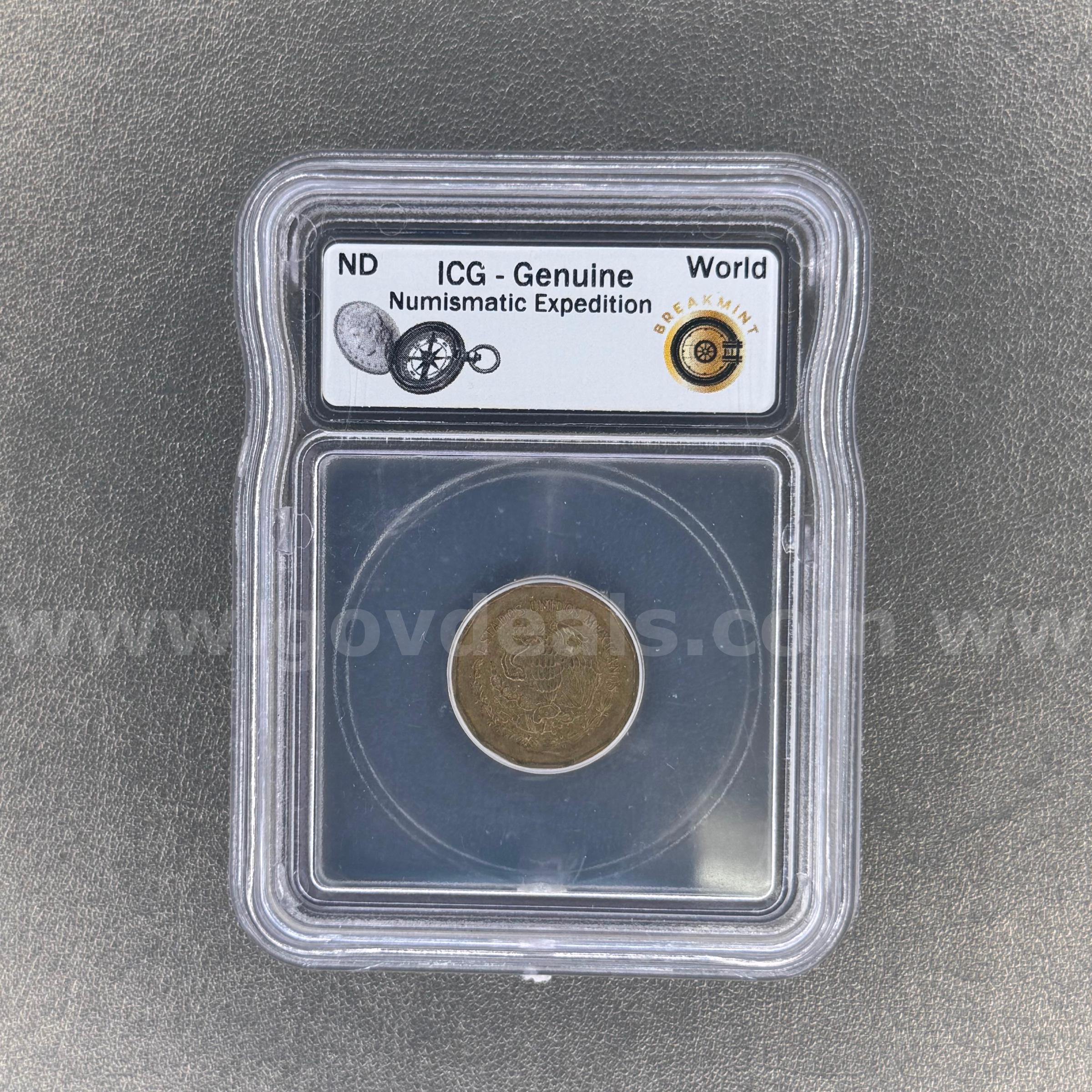 ICG - Genuine Numismatic Expedition  Expedition Government Surplus Auction - Primary Photo