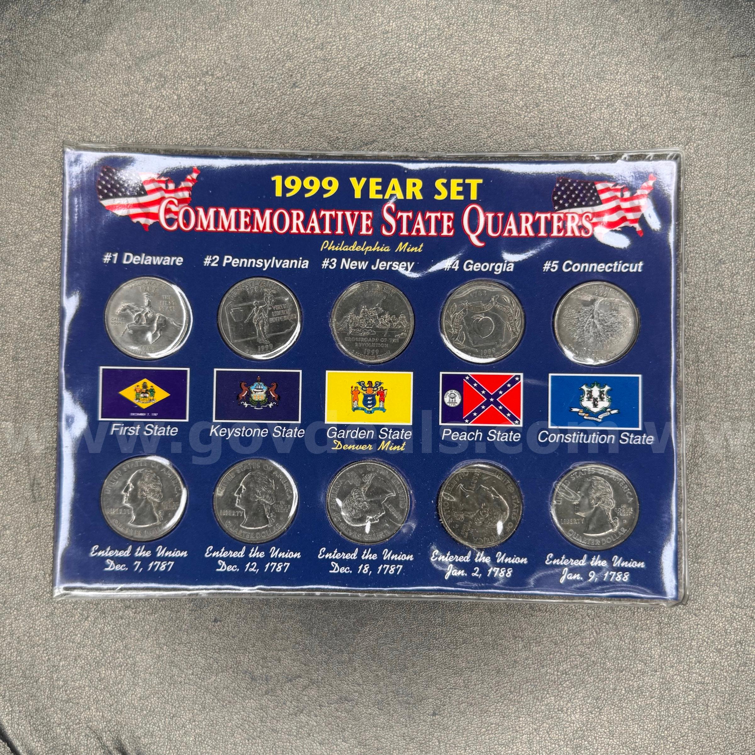 1999 Year Set Commemorative State Quarters   Government Surplus Auction - Primary Photo