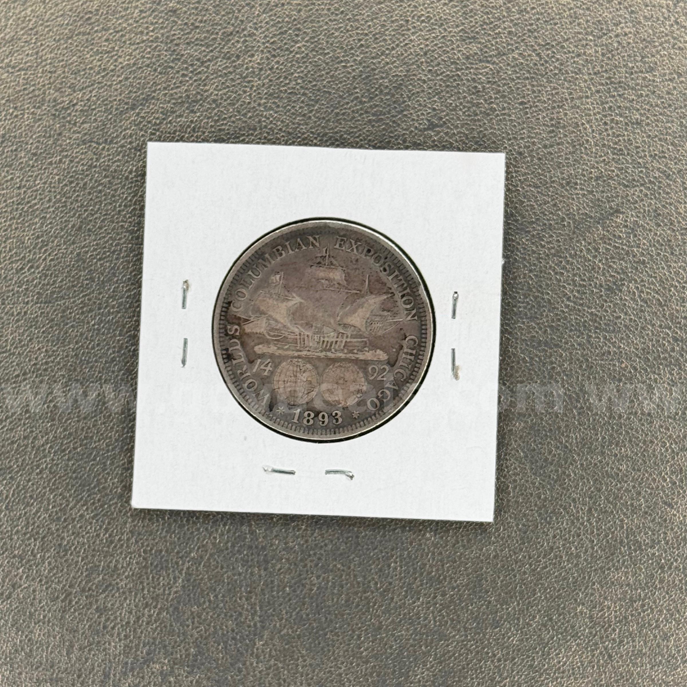 1893 Silver Colombian Exposition Half Dollar  1893 Government Surplus Auction - Photo #2