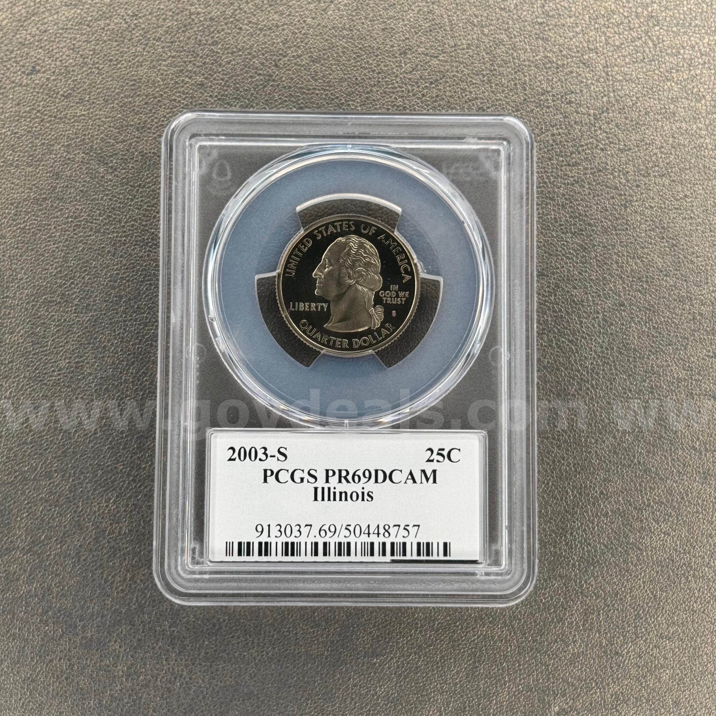 2003-S PR69 Illinois Quarter   Government Surplus Auction - Primary Photo