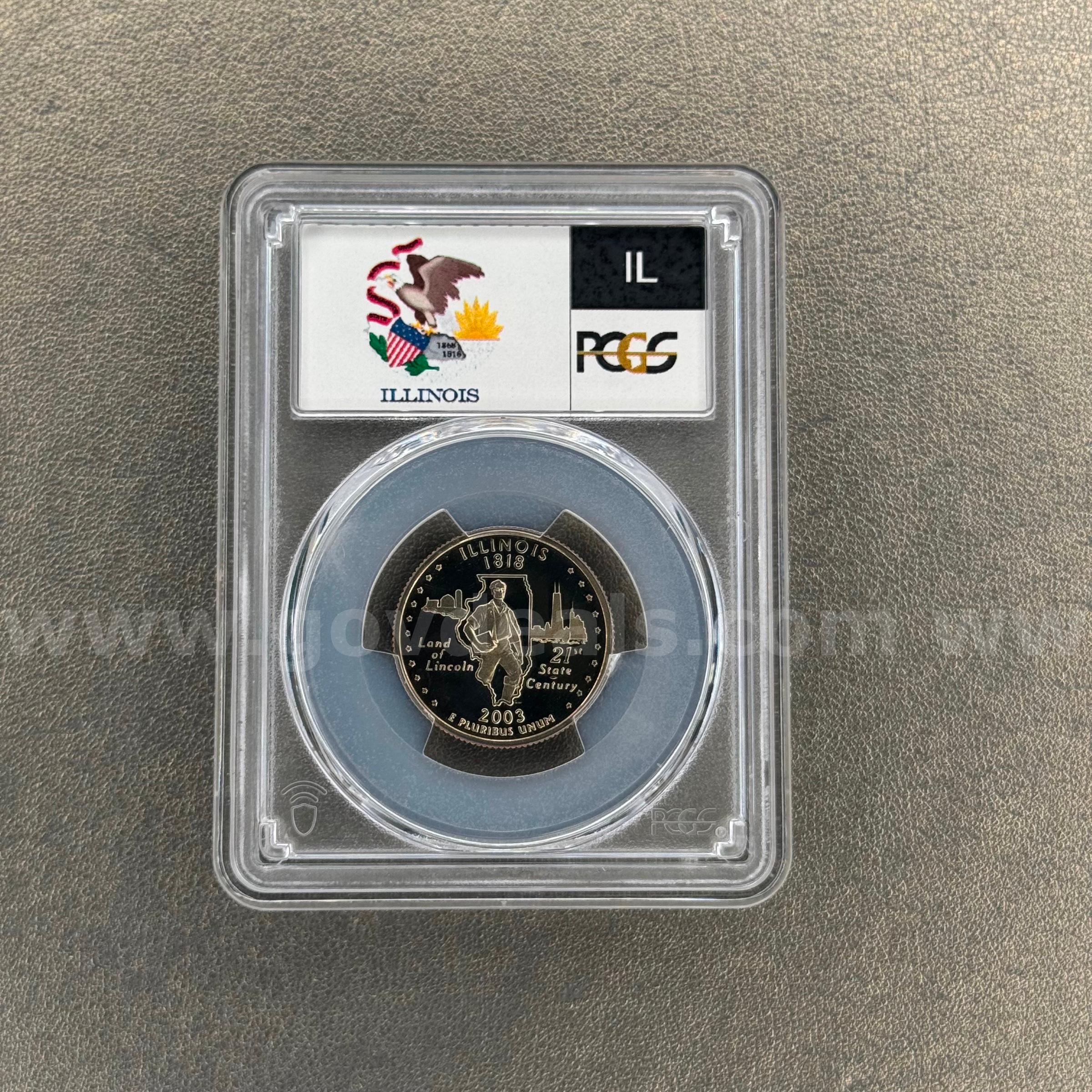 2003-S PR69 Illinois Quarter   Government Surplus Auction - Photo #2