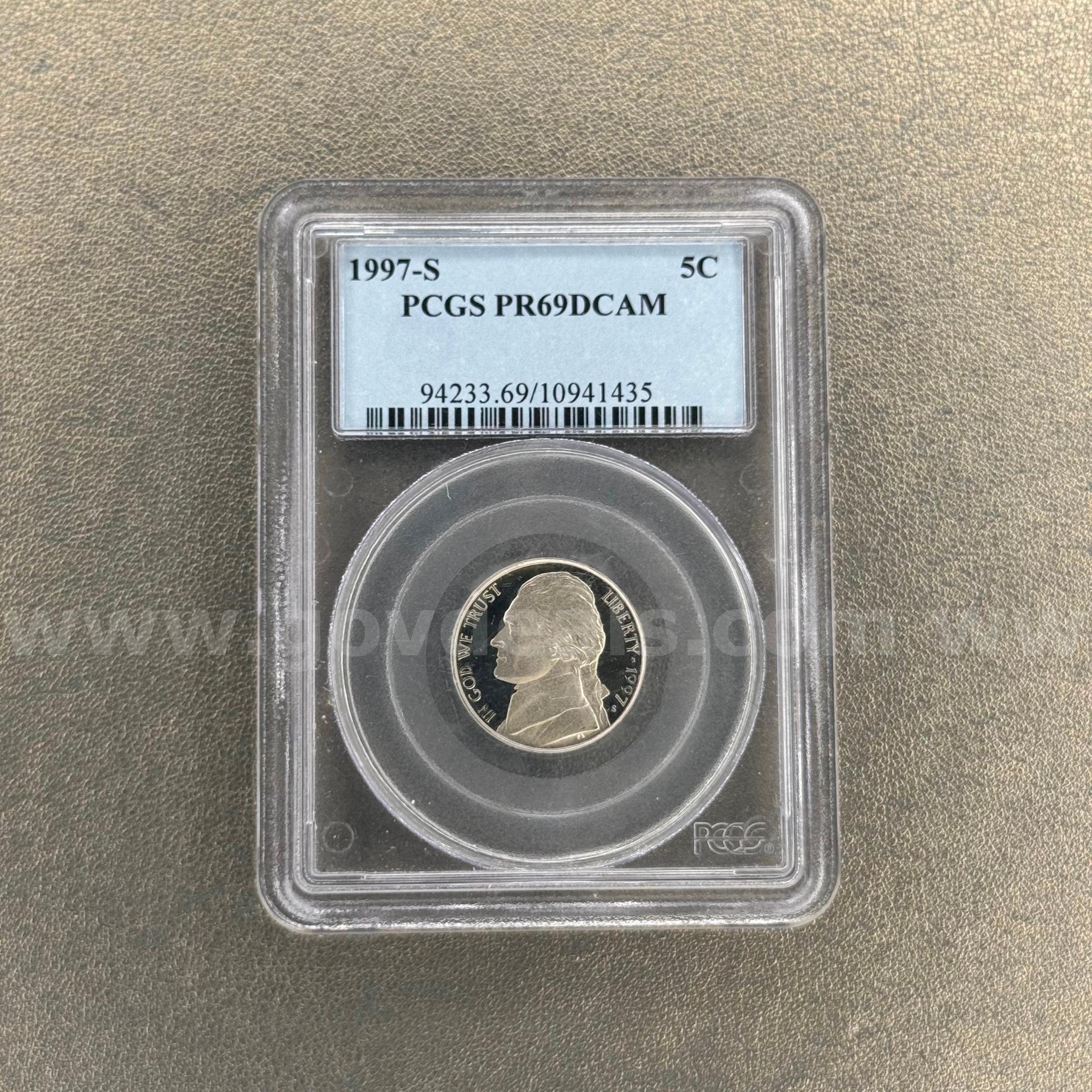 1997-S PR69 Nickel   Government Surplus Auction - Primary Photo