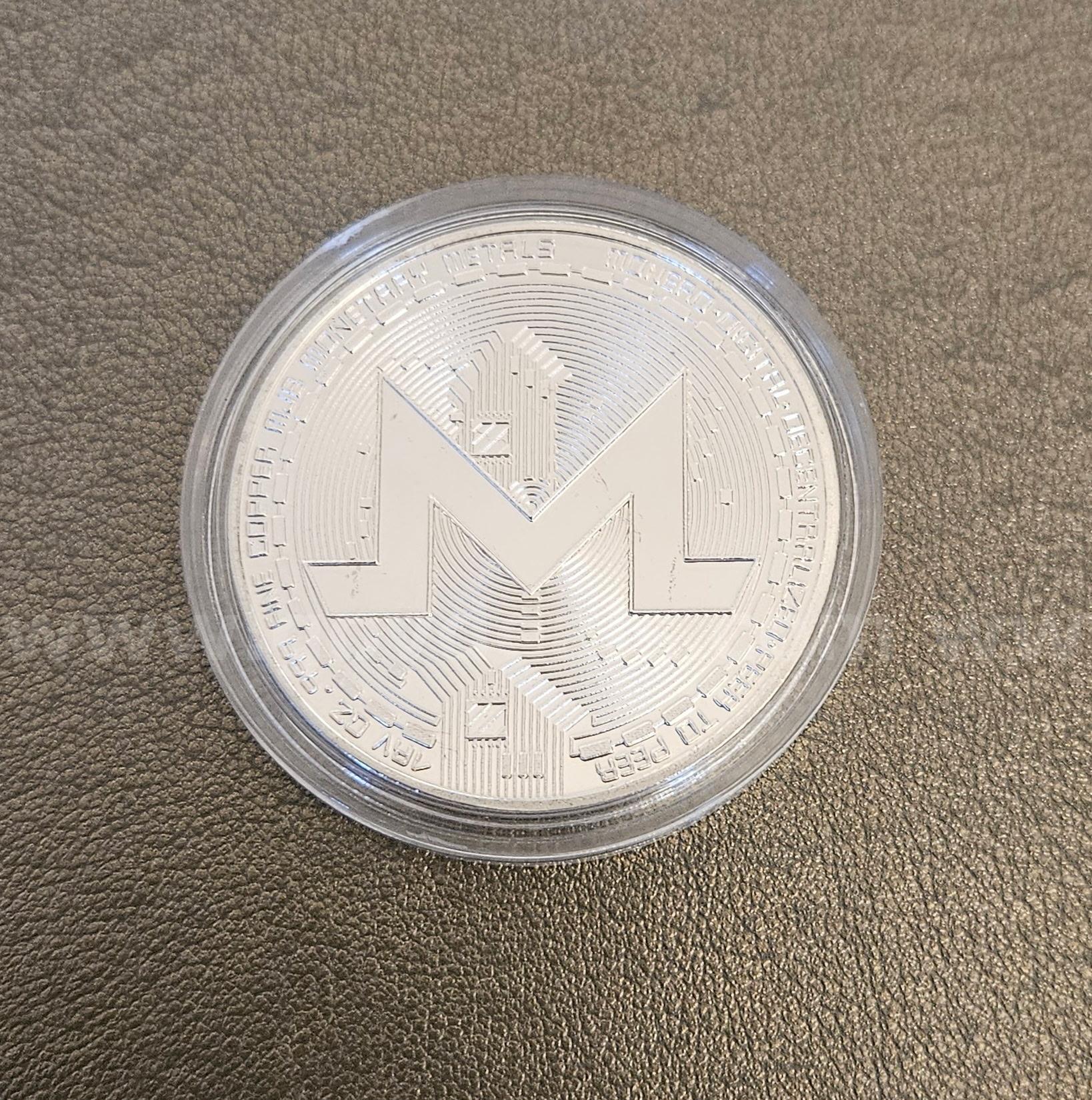 Silver Colored Monero Coin - Peer to Peer!   Government Surplus Auction - Photo #2