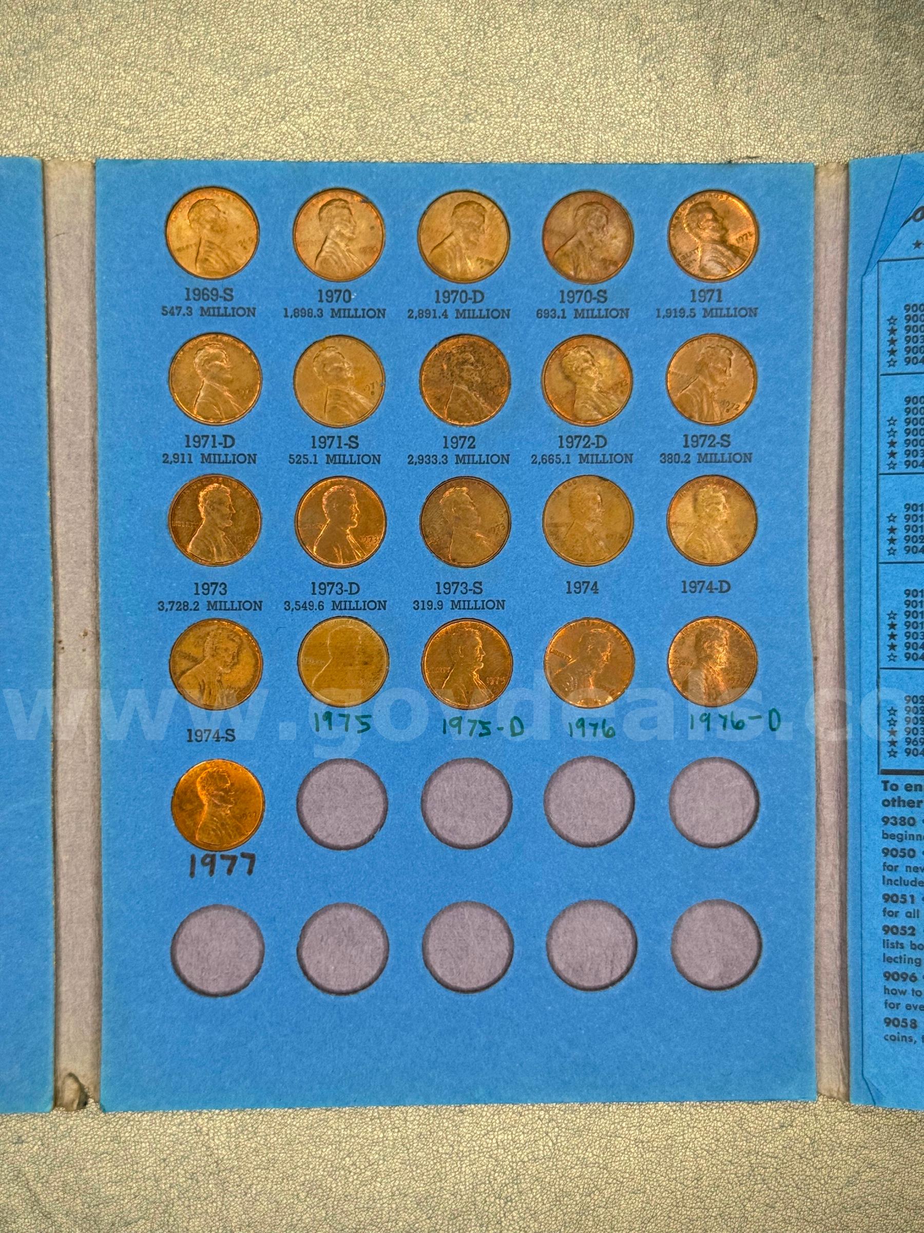 Starting 1959 Lincoln Memorial Cent Collection   Government Surplus Auction - Photo #2