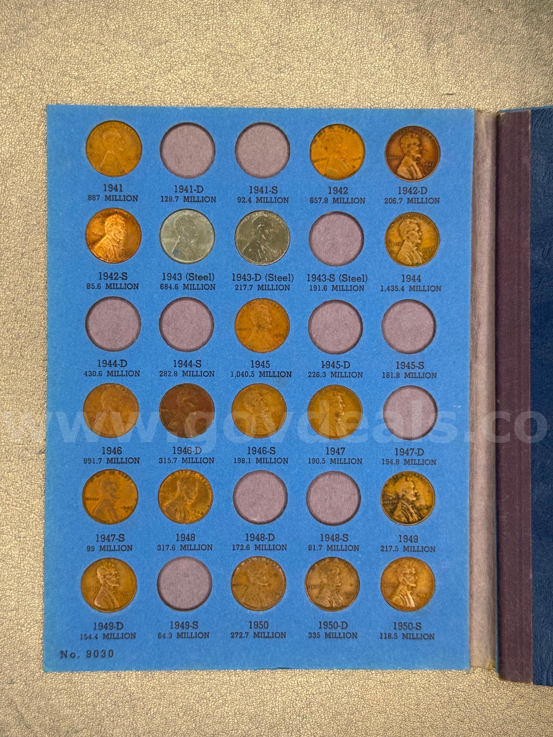 Starting 1941 Lincoln Cent Collection   Government Surplus Auction - Photo #2