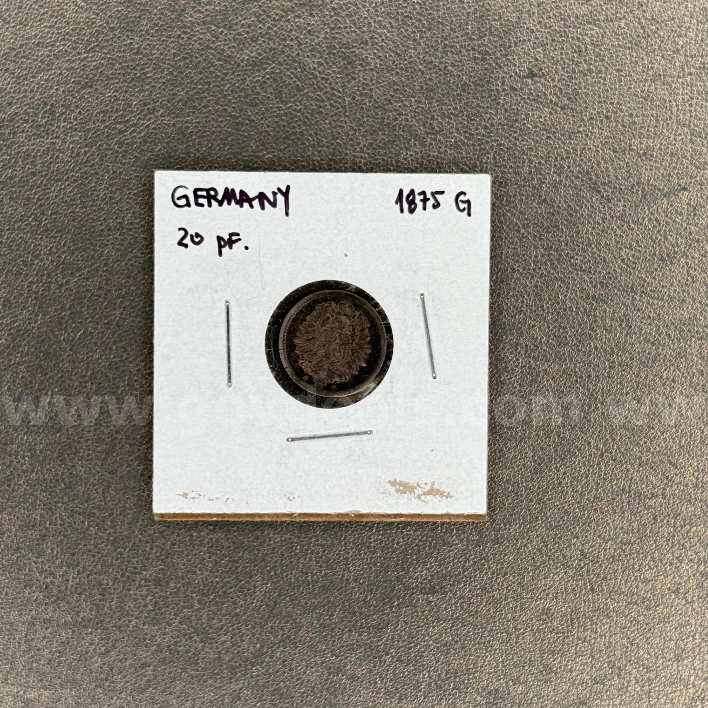 1875G Germany 20 Pfenning