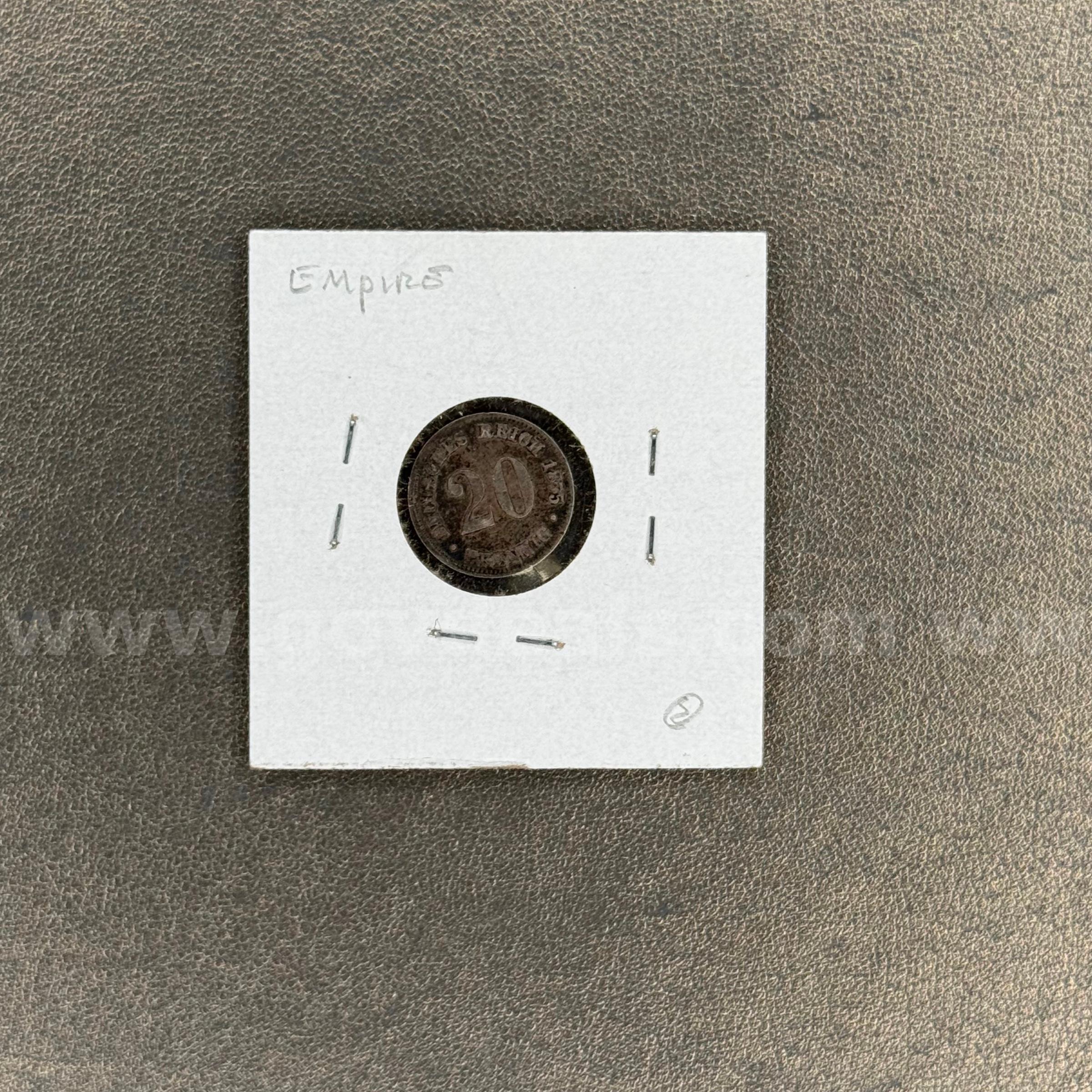 1875G Germany 20 Pfenning  1875G Government Surplus Auction - Photo #2