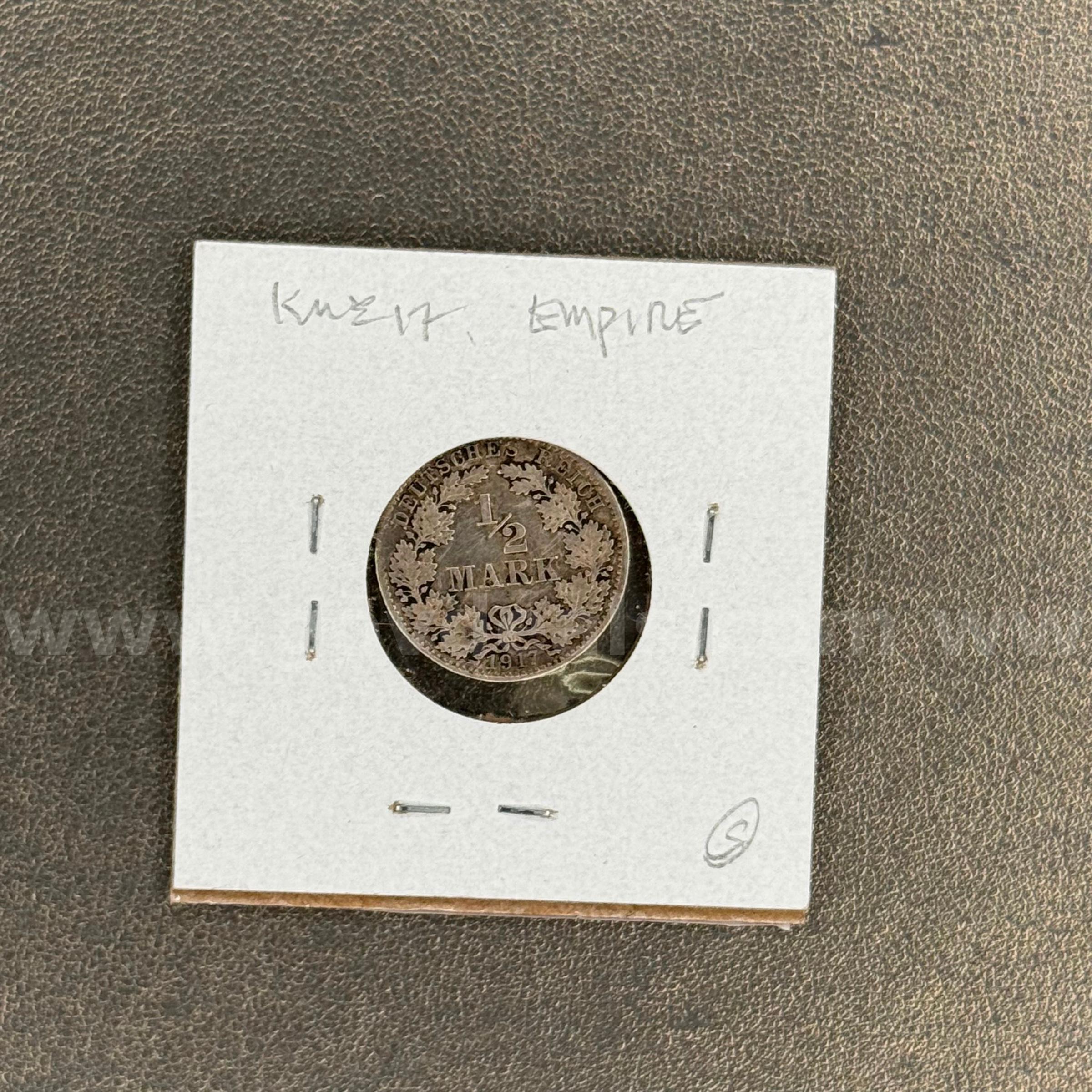 1917A Germany 1/2 Mark  1917A Government Surplus Auction - Photo #2