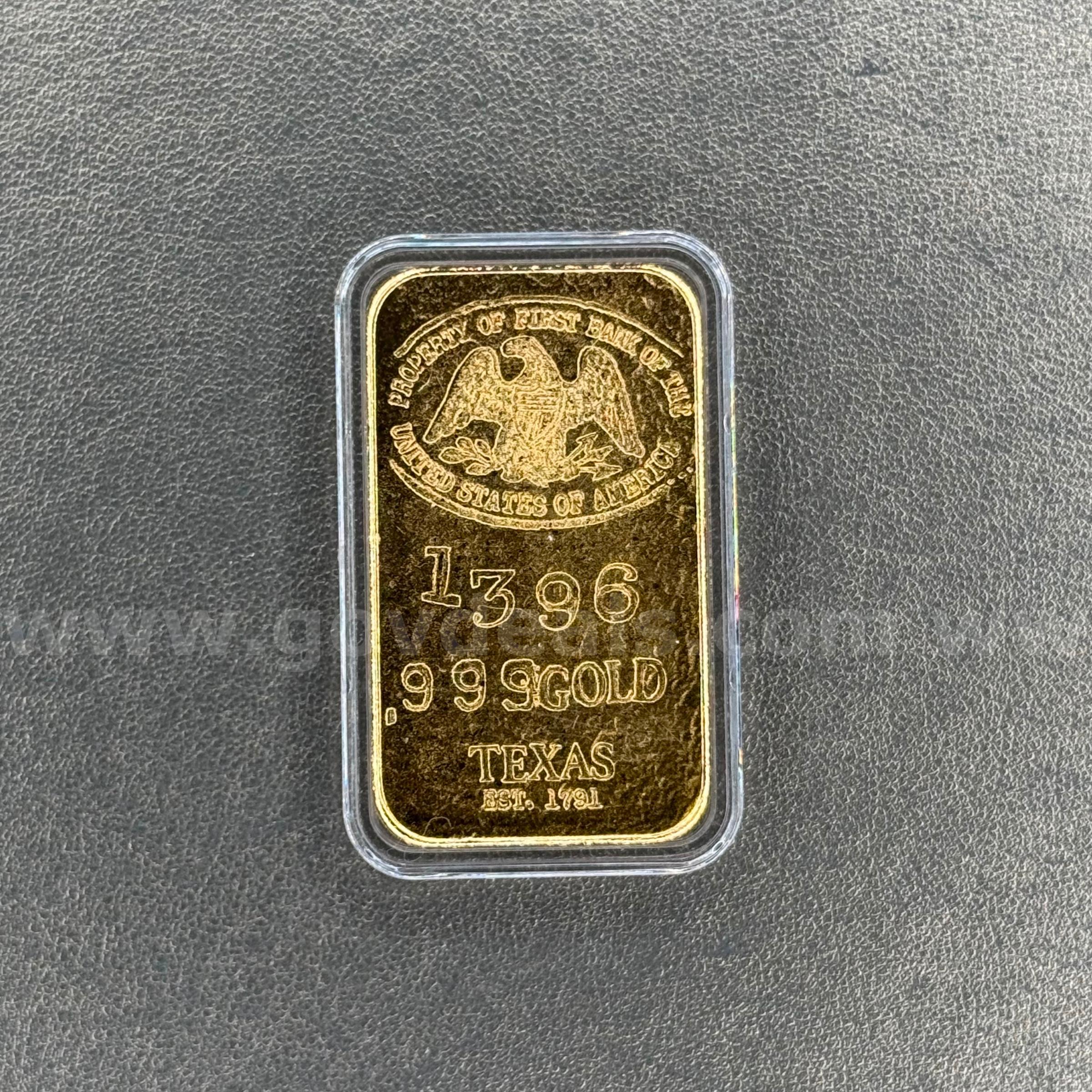 Gold Layered Bar Replica Texas   Government Surplus Auction - Primary Photo