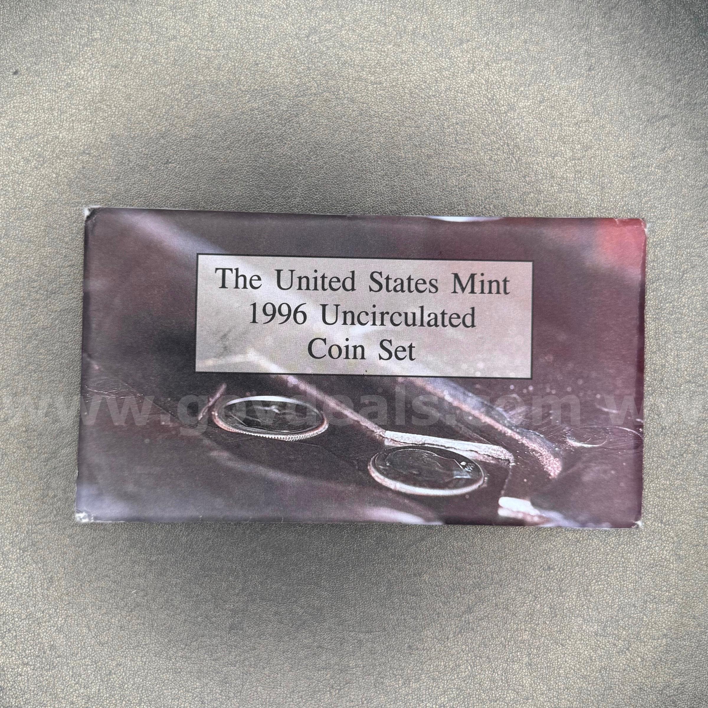 1996 US Mint Uncirculated Coin Set   Government Surplus Auction - Primary Photo