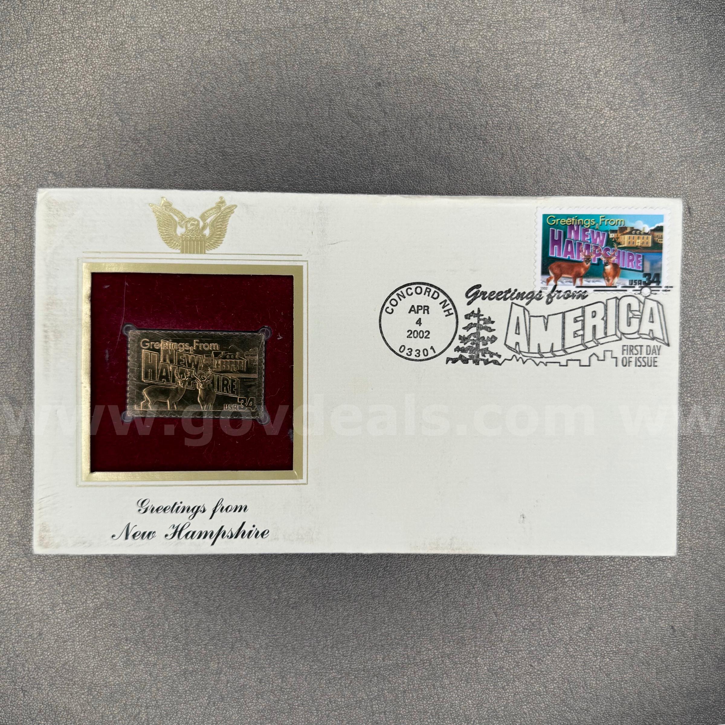 New Hampshire Gold Stamp Replica   Government Surplus Auction - Primary Photo