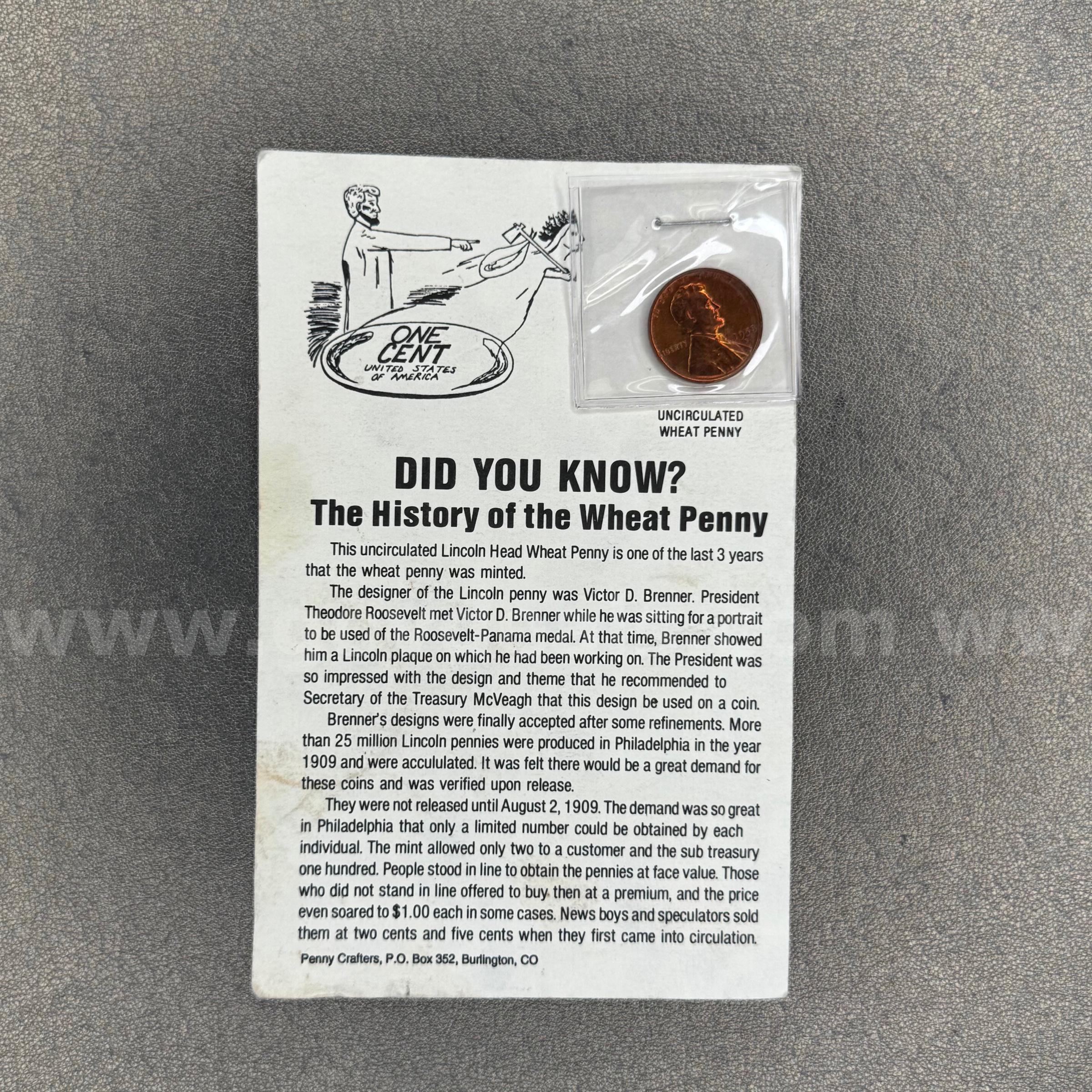 1958 Wheat Penny   Government Surplus Auction - Primary Photo