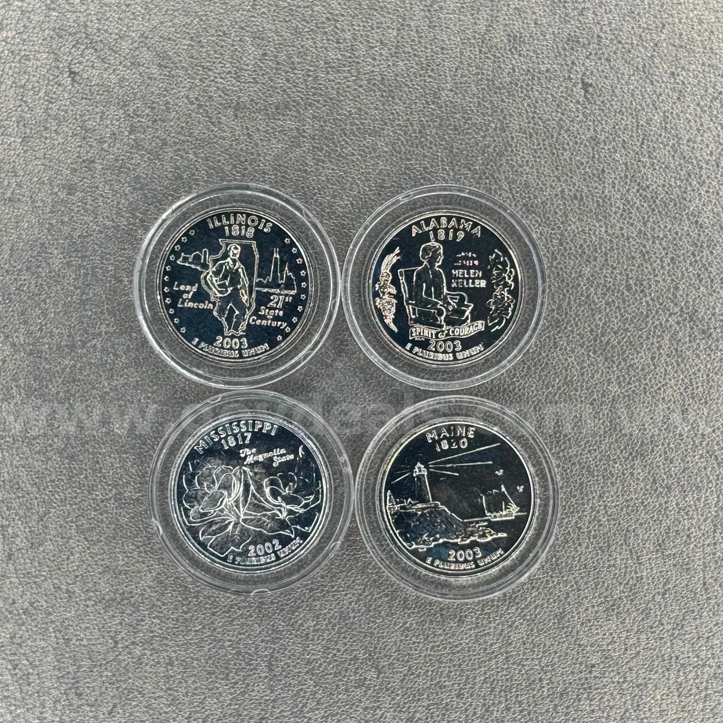Set of 4 US Quarters   Government Surplus Auction - Photo #2
