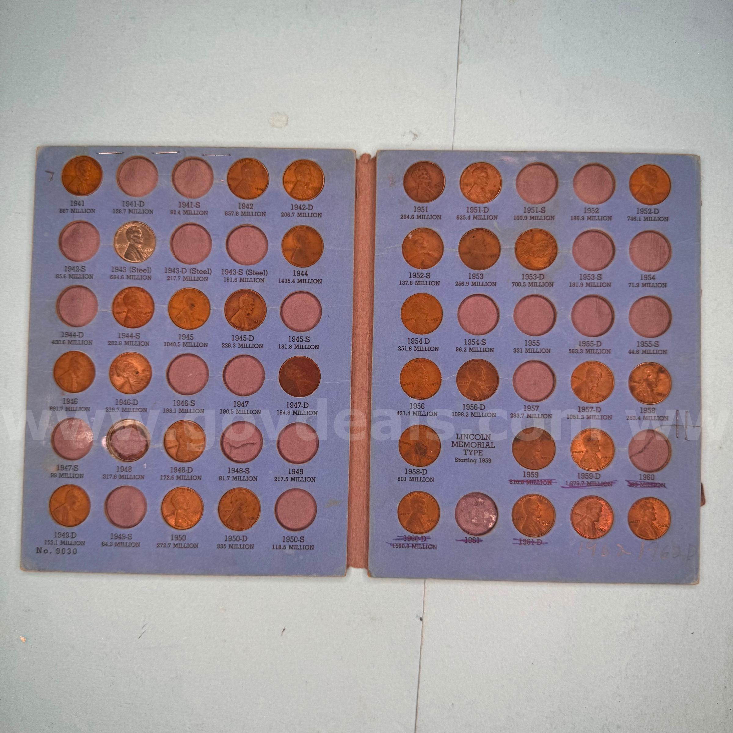 Starting 1941 Lincoln Head Cent Collection Number Two   Government Surplus Auction - Primary Photo